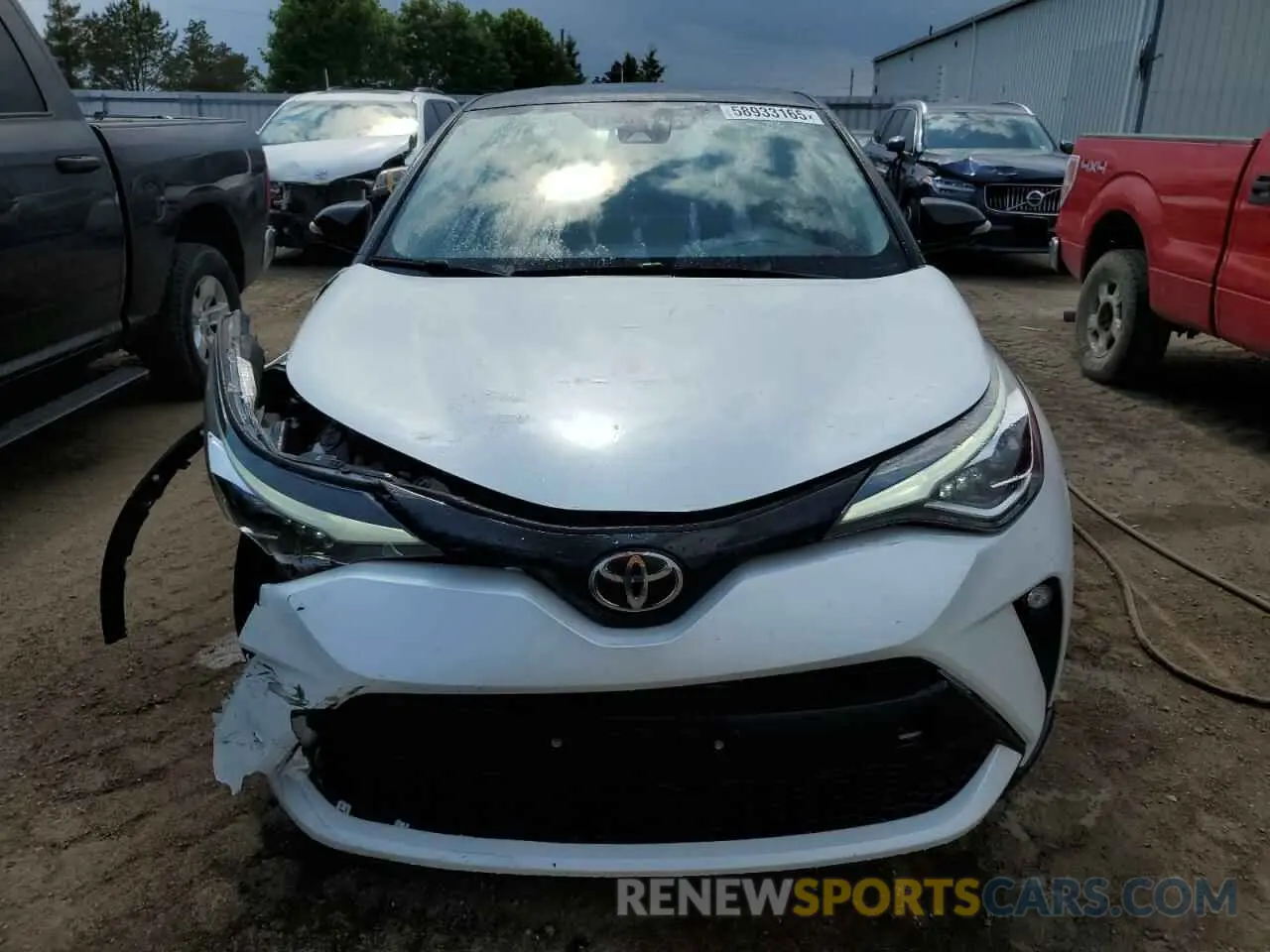 5 Photograph of a damaged car JTNKHMBX9N1129791 TOYOTA C-HR 2022