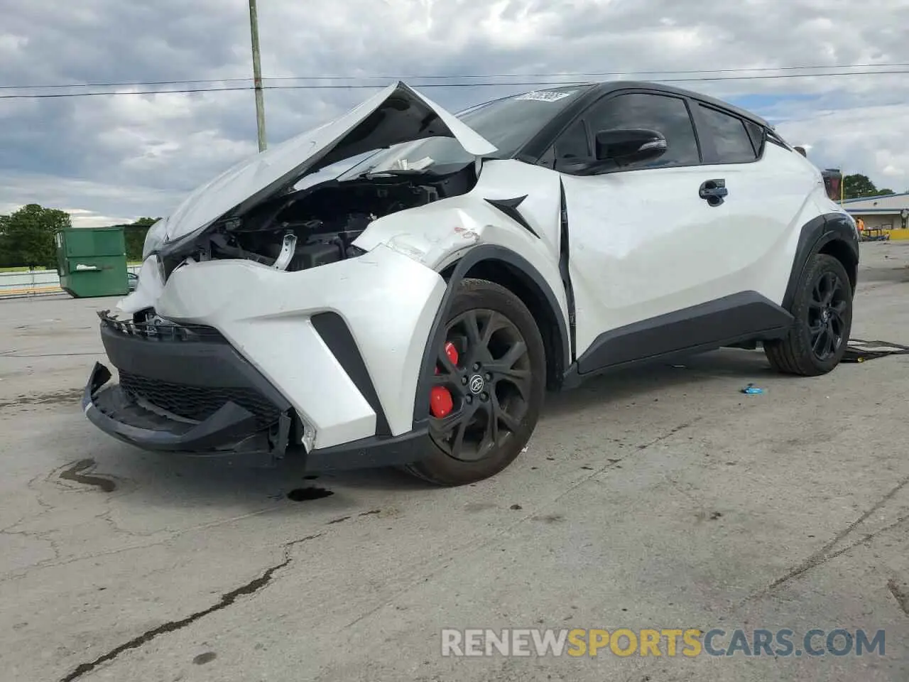 1 Photograph of a damaged car JTNKHMBXXN1131677 TOYOTA C-HR 2022