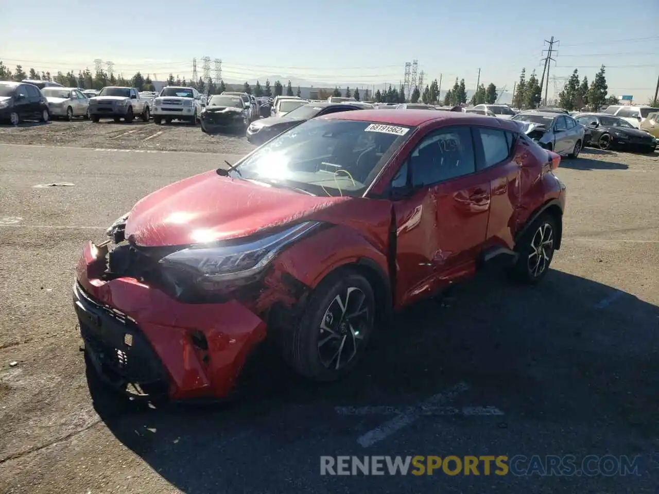 1 Photograph of a damaged car NMTKHMBX1NR143111 TOYOTA C-HR 2022