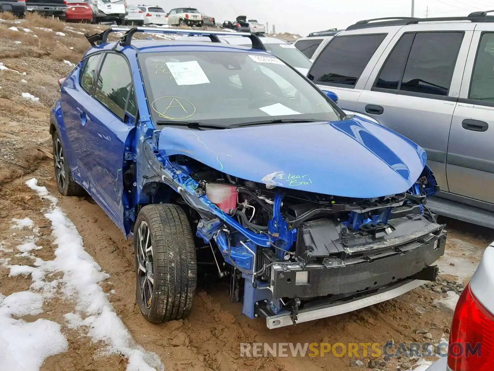 1 Photograph of a damaged car JTNKHMBX0K1013410 TOYOTA C-HR XLE 2019