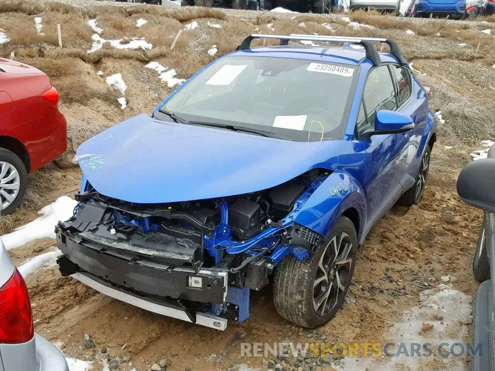 2 Photograph of a damaged car JTNKHMBX0K1013410 TOYOTA C-HR XLE 2019