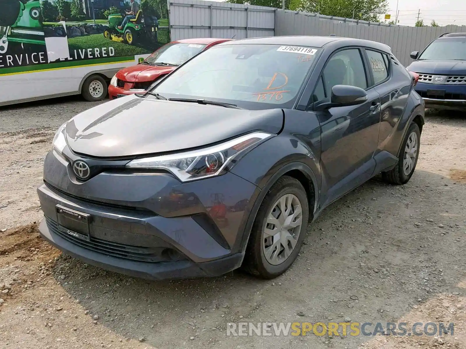 2 Photograph of a damaged car JTNKHMBX1K1027378 TOYOTA C-HR XLE 2019