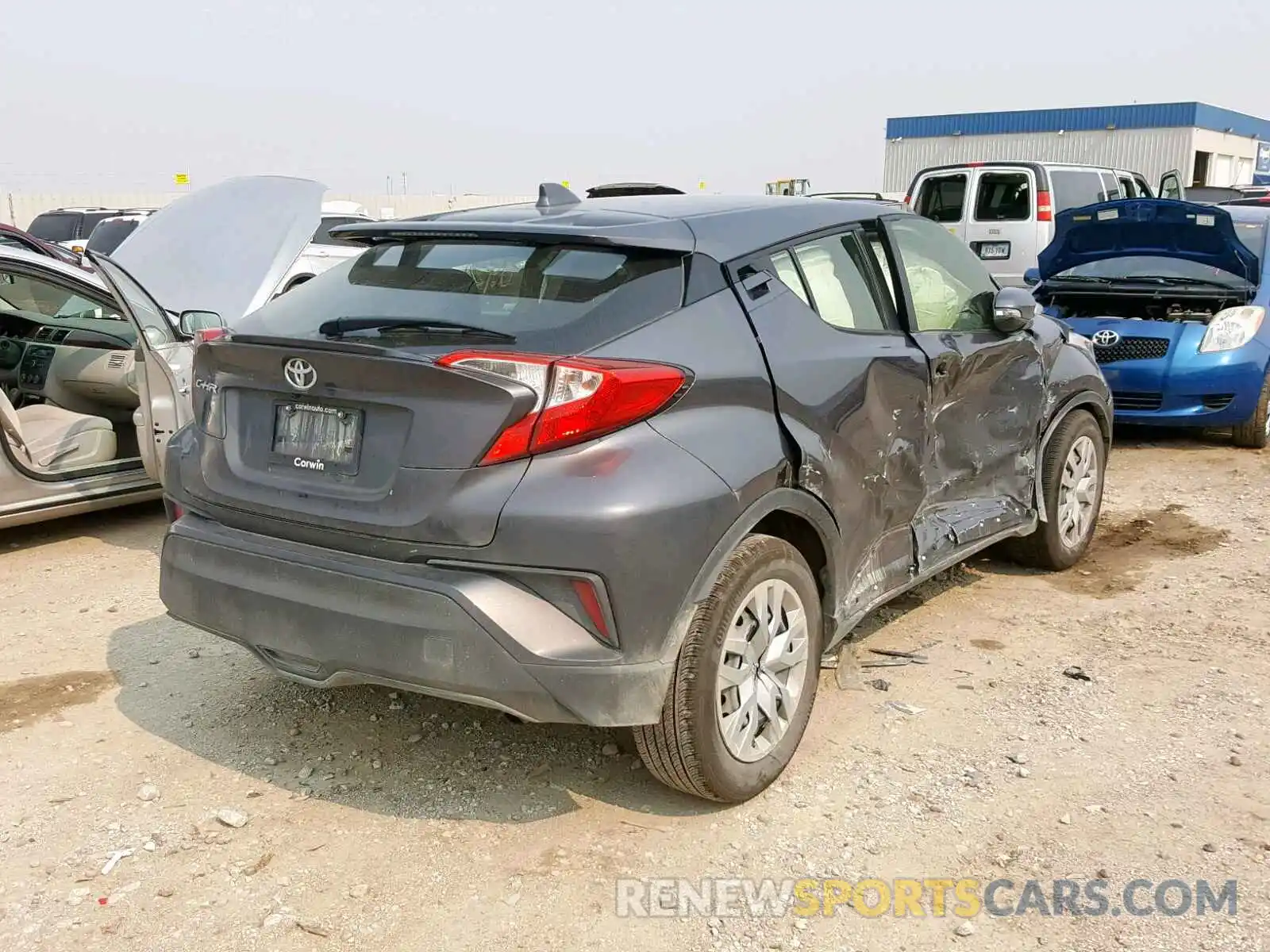 4 Photograph of a damaged car JTNKHMBX1K1027378 TOYOTA C-HR XLE 2019