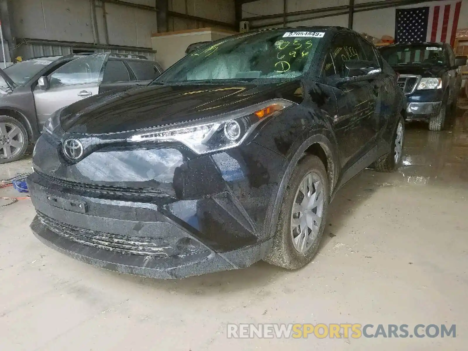 2 Photograph of a damaged car JTNKHMBX1K1055696 TOYOTA C-HR XLE 2019