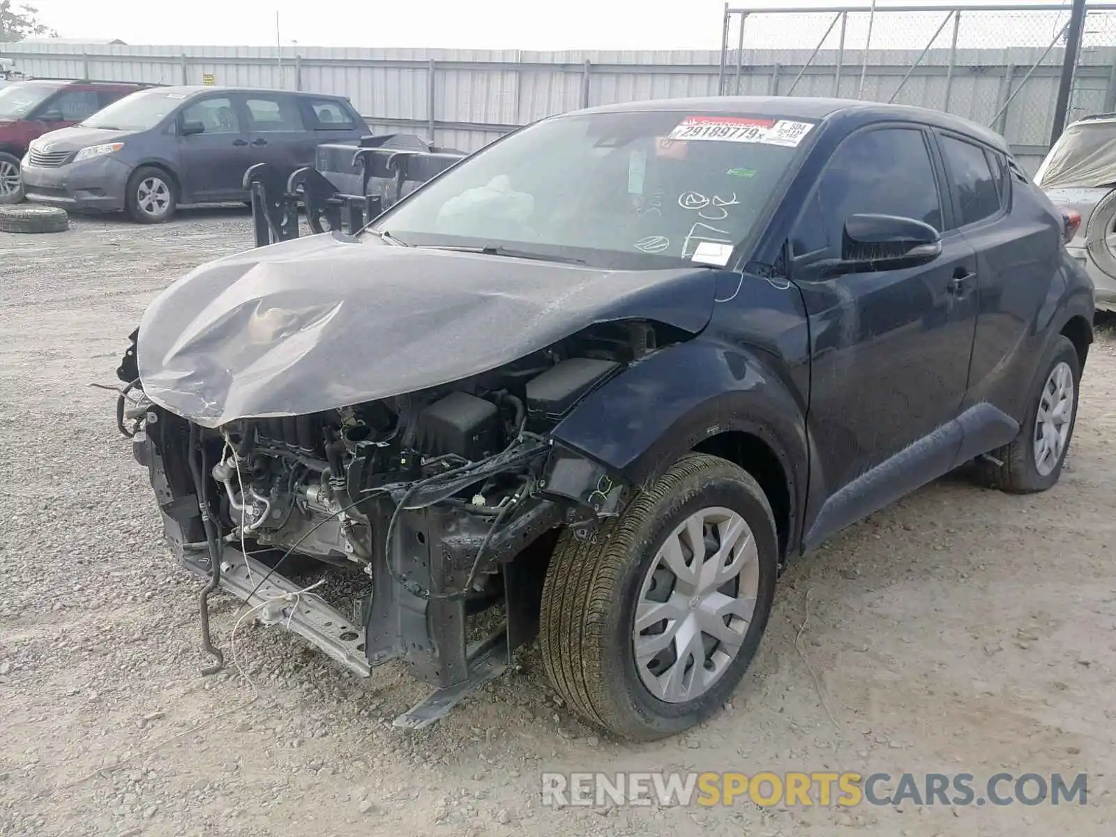 2 Photograph of a damaged car JTNKHMBX3K1023784 TOYOTA C-HR XLE 2019