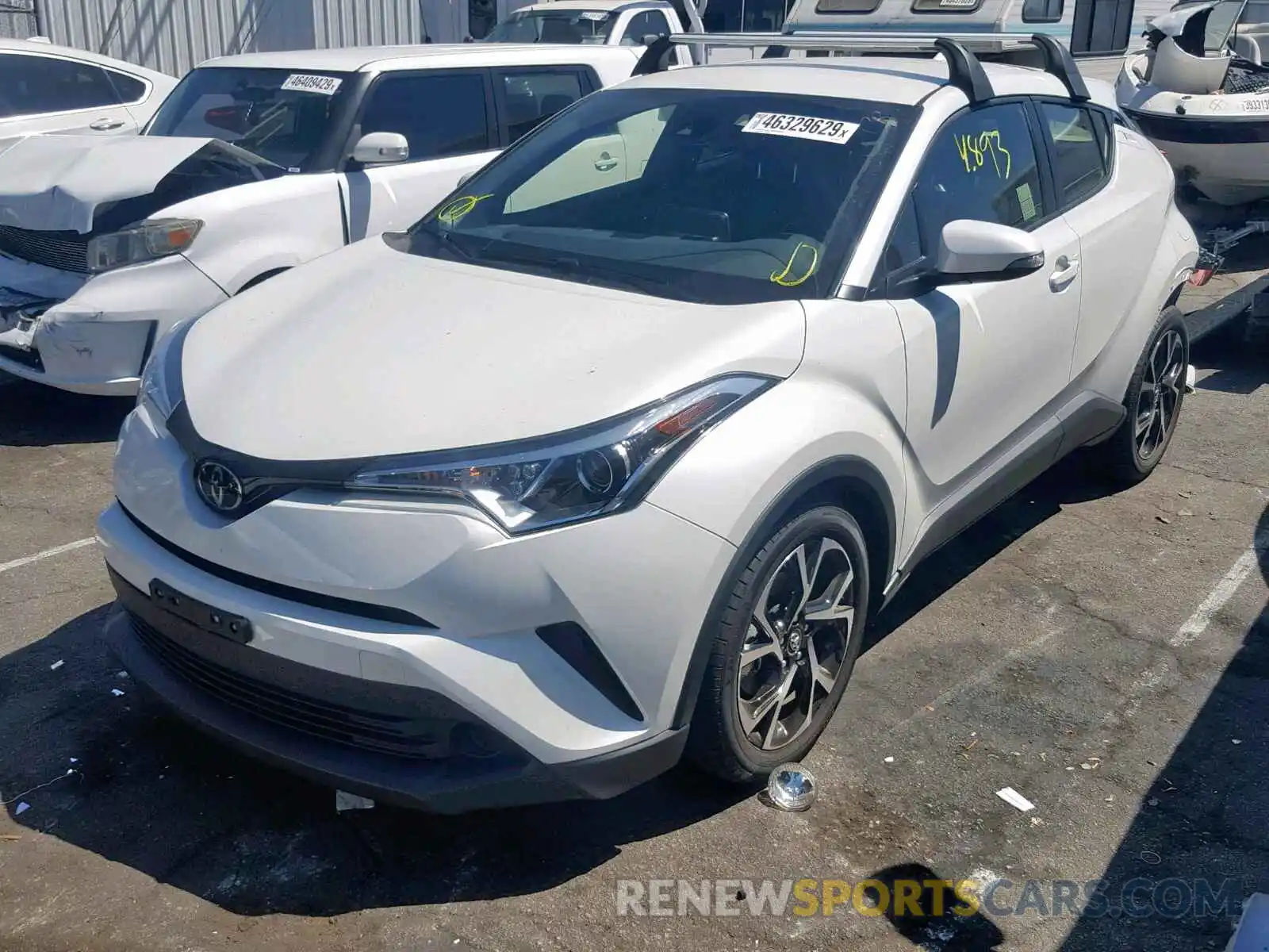 2 Photograph of a damaged car JTNKHMBX4K1038052 TOYOTA C-HR XLE 2019