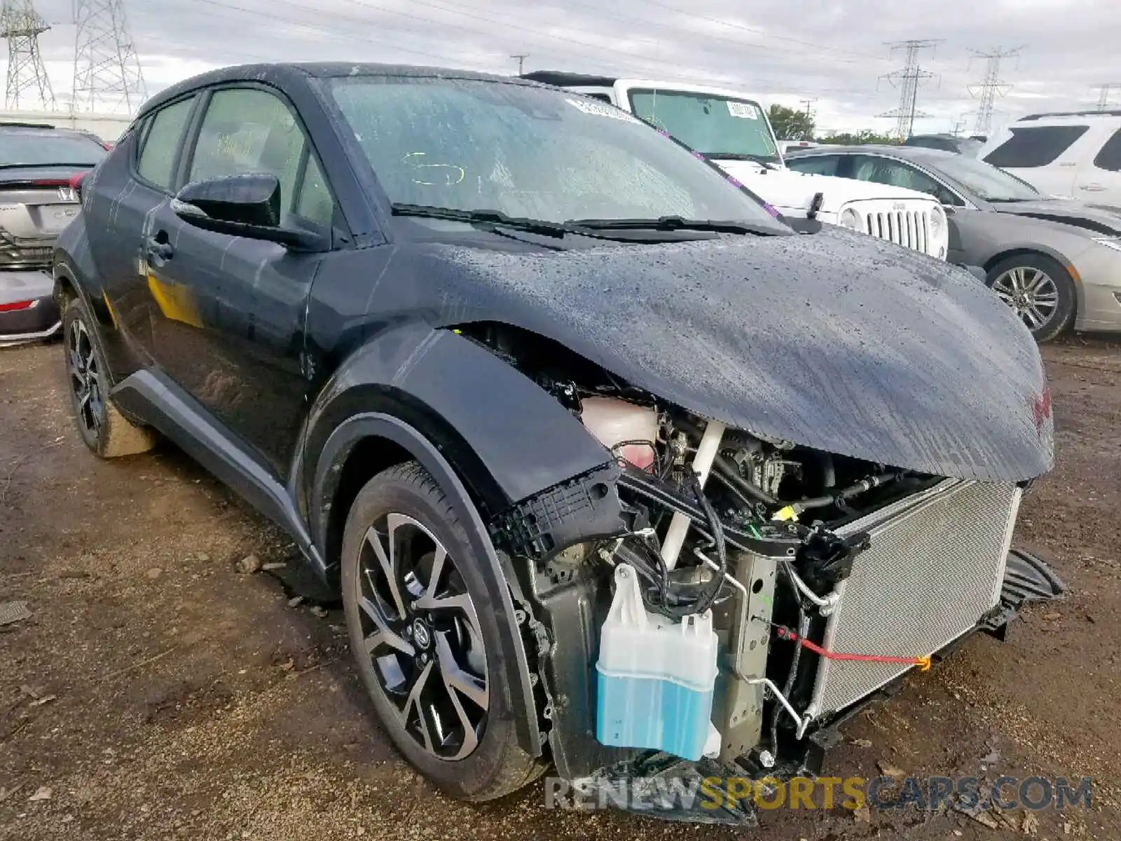 1 Photograph of a damaged car JTNKHMBX5K1025987 TOYOTA C-HR XLE 2019