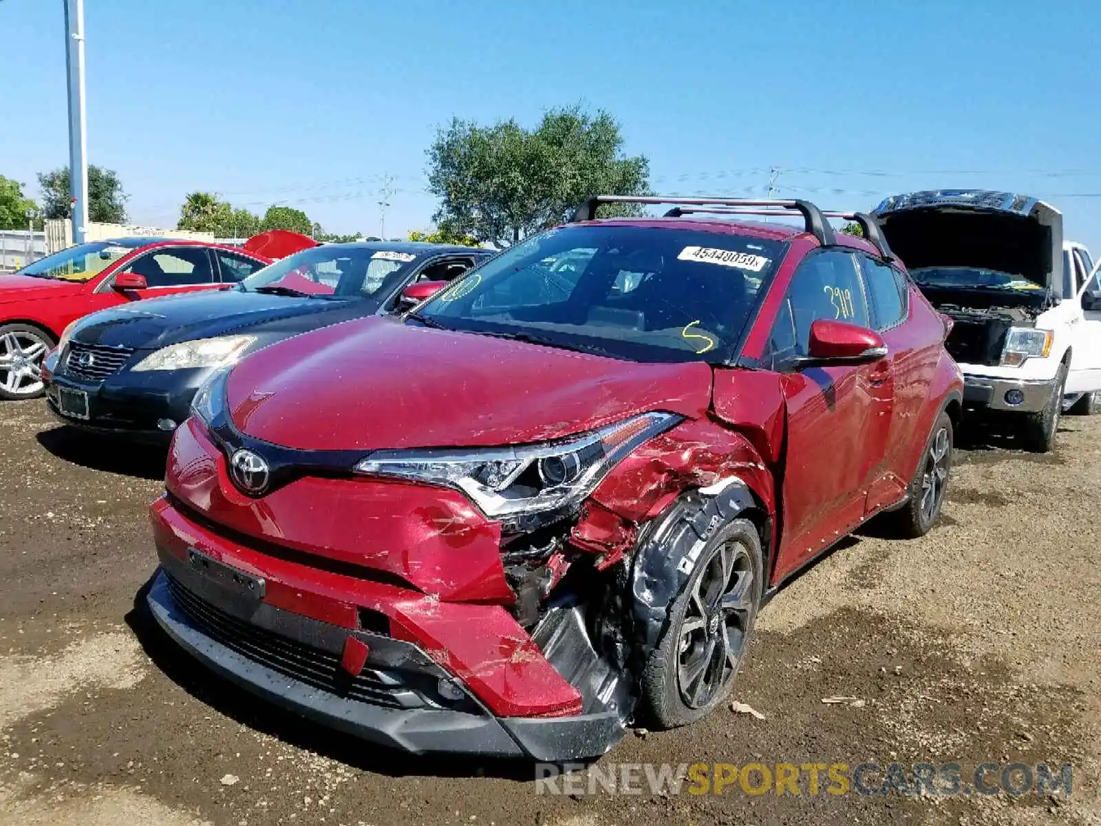 2 Photograph of a damaged car JTNKHMBX6K1038196 TOYOTA C-HR XLE 2019