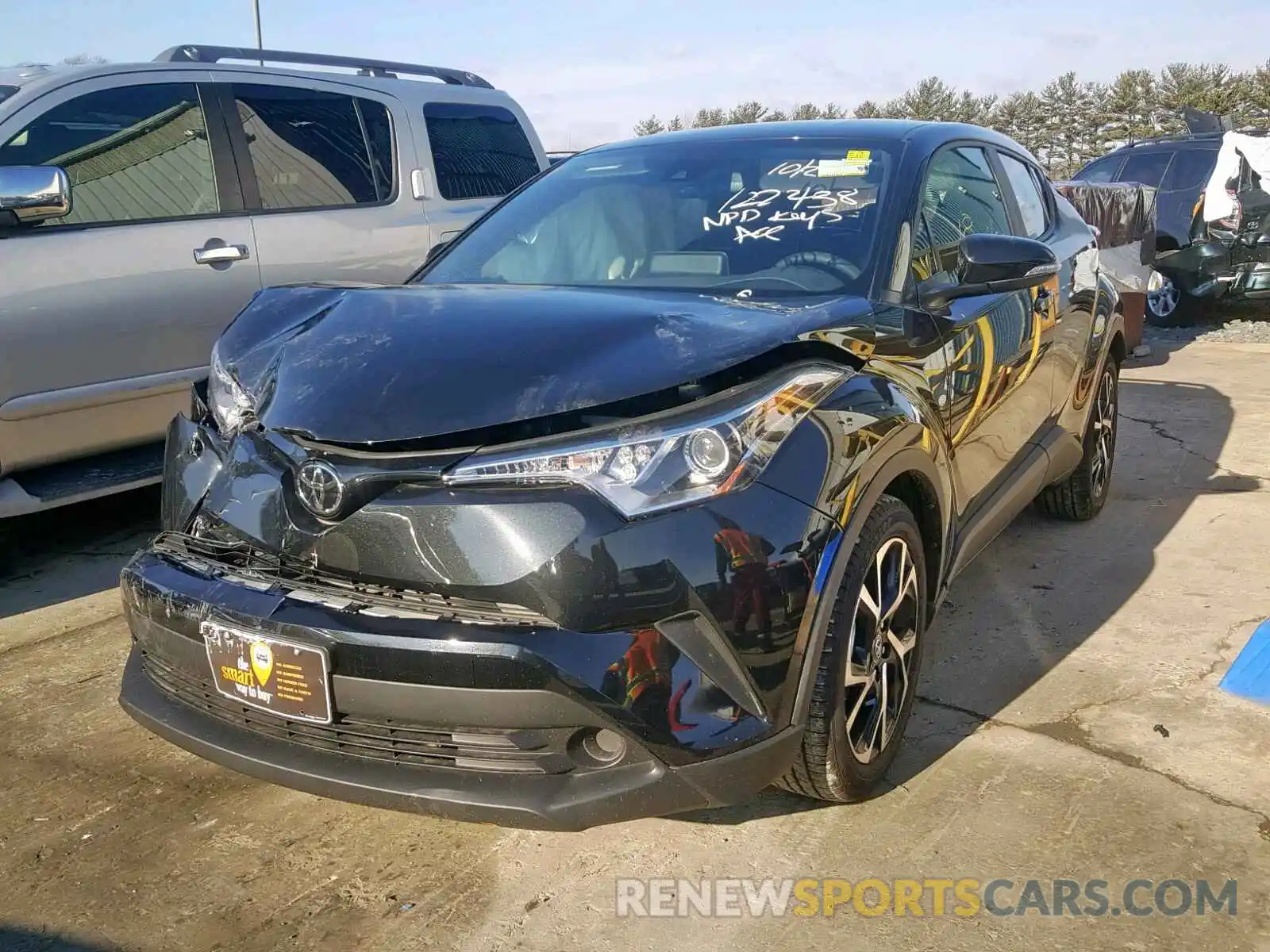 2 Photograph of a damaged car JTNKHMBX7K1019267 TOYOTA C-HR XLE 2019