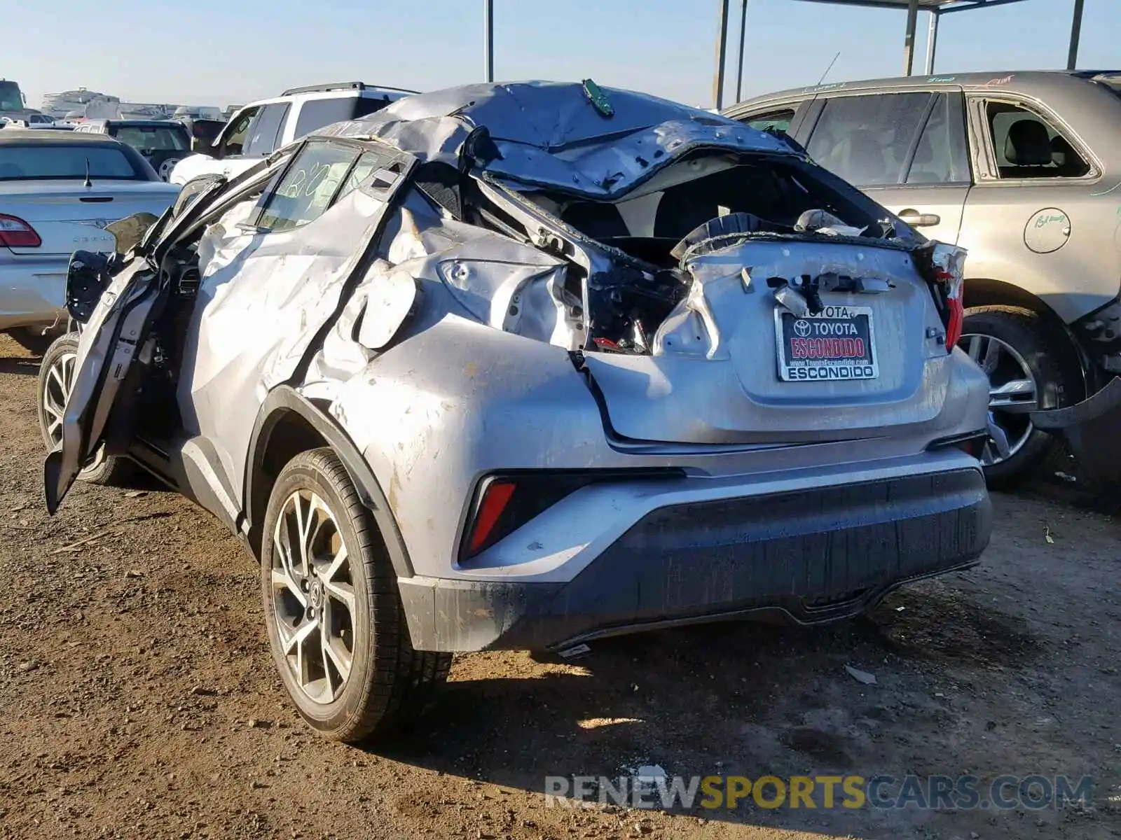 3 Photograph of a damaged car JTNKHMBX7K1029247 TOYOTA C-HR XLE 2019