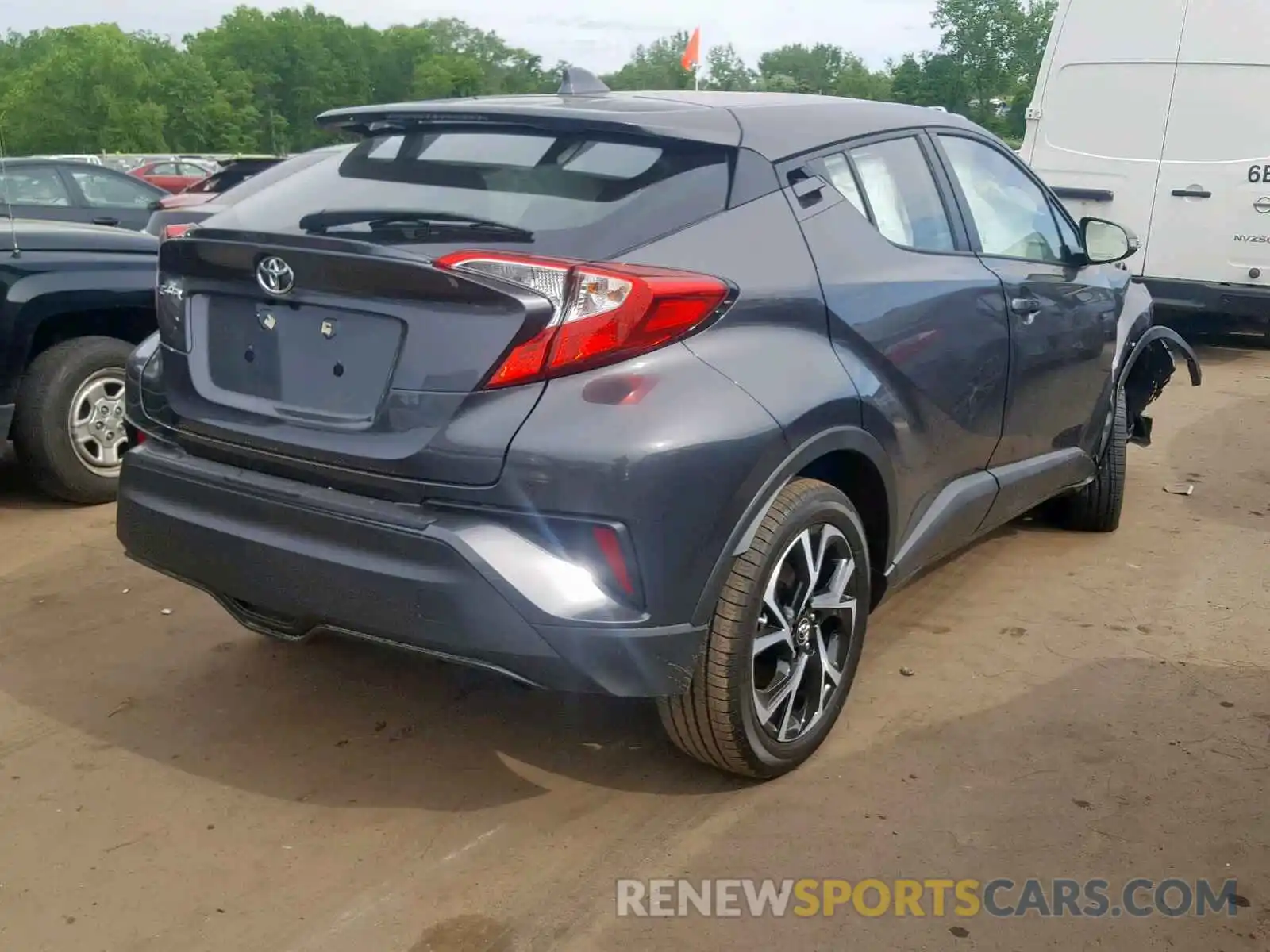 4 Photograph of a damaged car NMTKHMBX0KR075556 TOYOTA C-HR XLE 2019