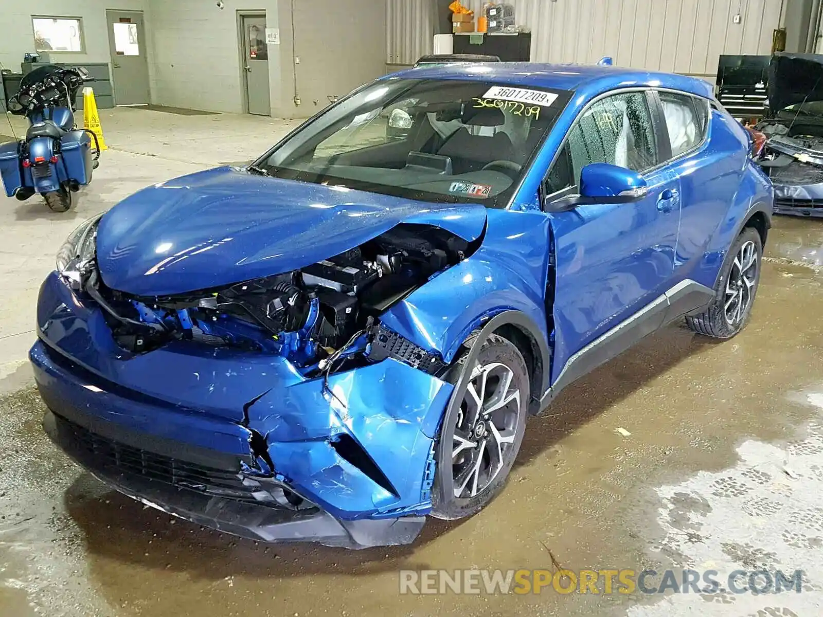 2 Photograph of a damaged car NMTKHMBX2KR084386 TOYOTA C-HR XLE 2019