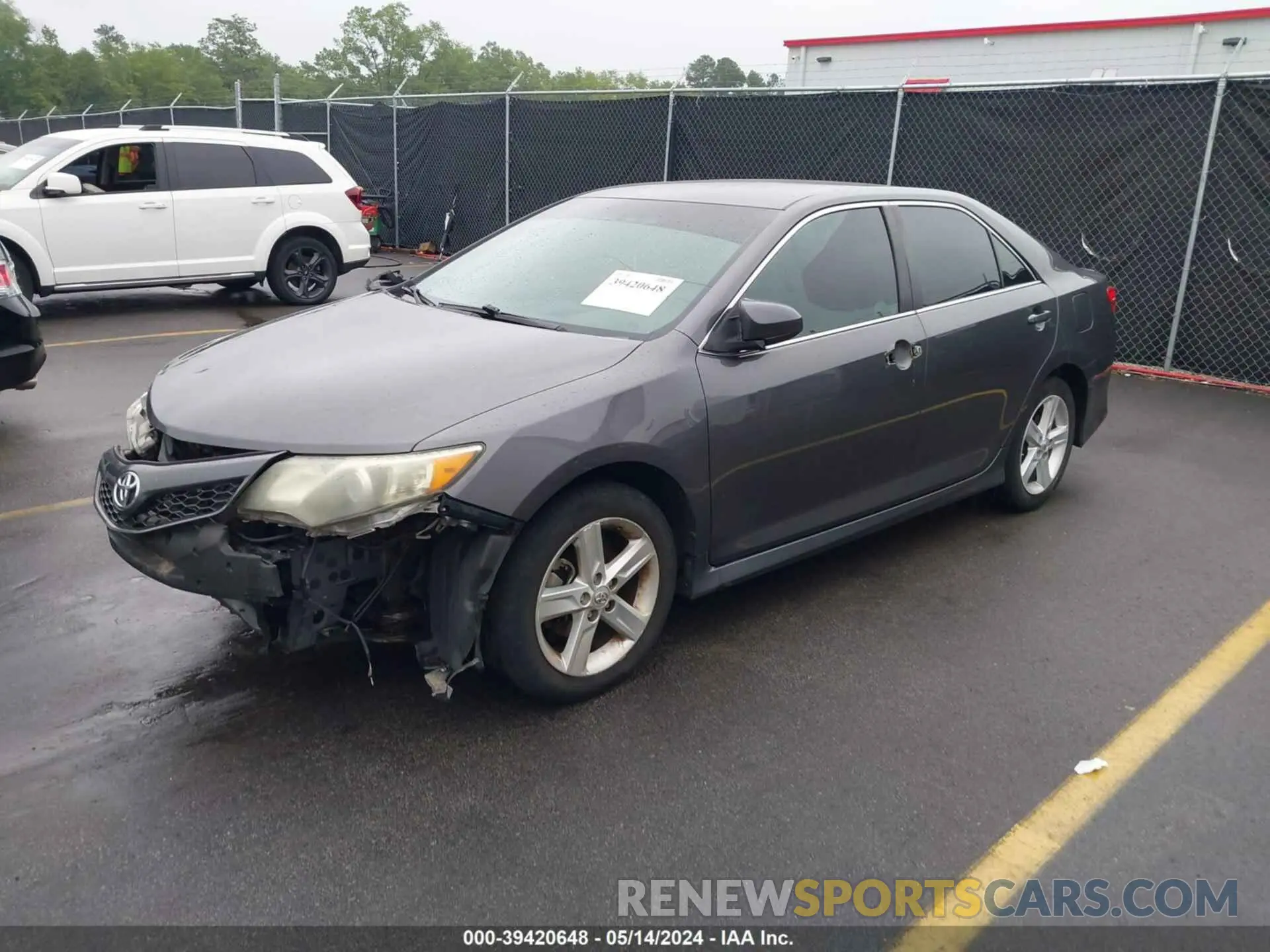 2 Photograph of a damaged car 4T1BF1FK6DU667171 TOYOTA CAMRY 2013