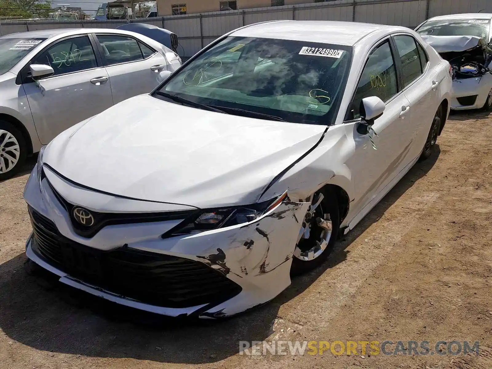 2 Photograph of a damaged car 4T1B11HK0KU172165 TOYOTA CAMRY 2019