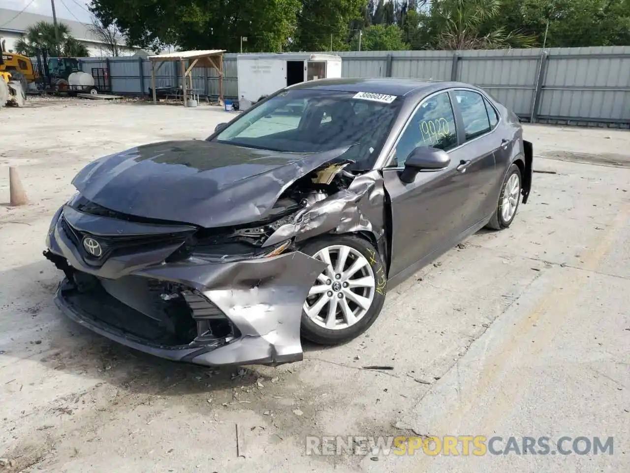 2 Photograph of a damaged car 4T1B11HK0KU188902 TOYOTA CAMRY 2019