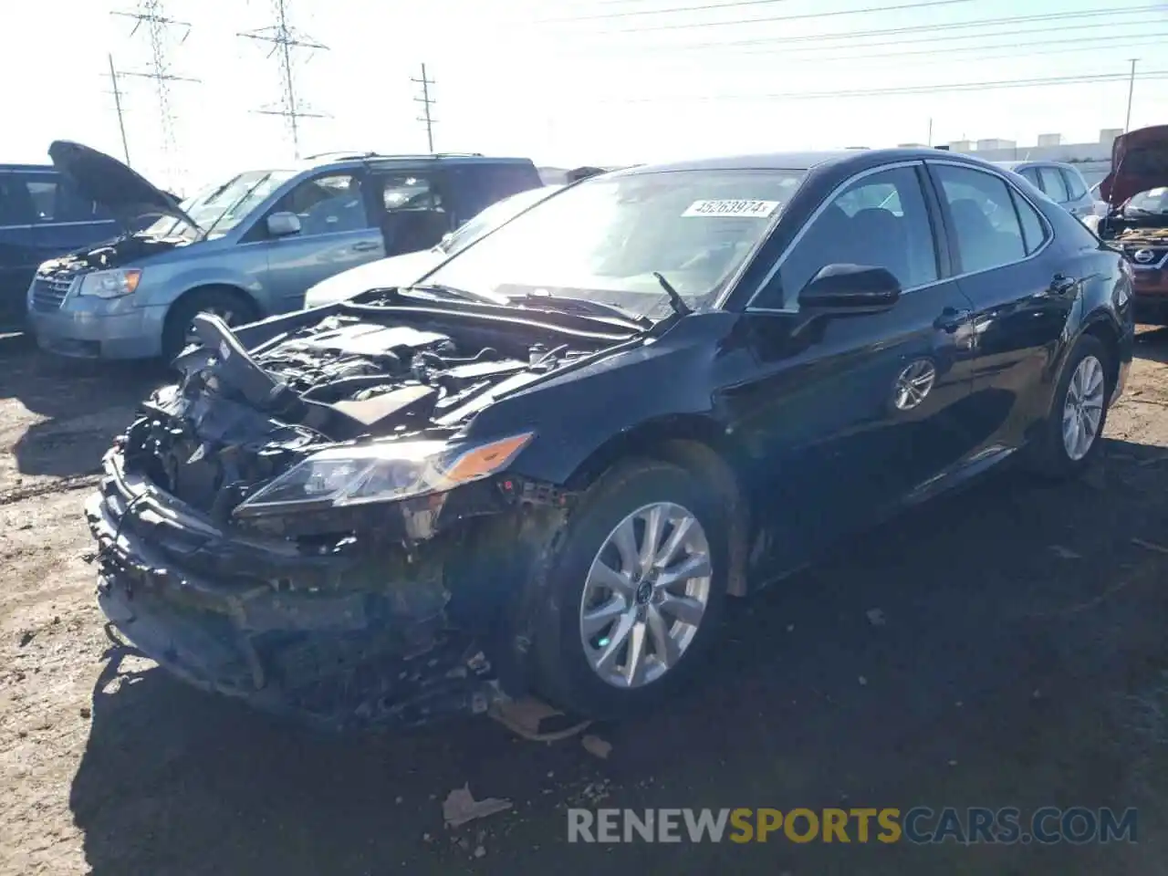 1 Photograph of a damaged car 4T1B11HK0KU189242 TOYOTA CAMRY 2019