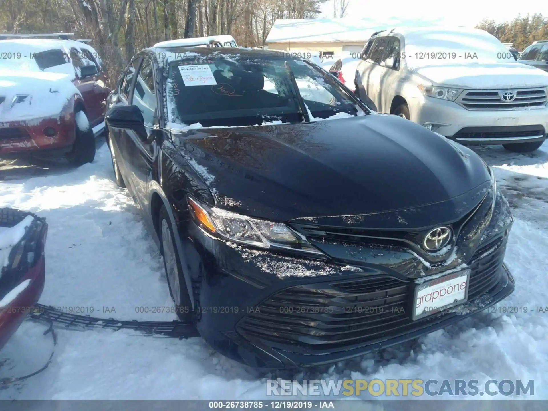 1 Photograph of a damaged car 4T1B11HK0KU235085 TOYOTA CAMRY 2019