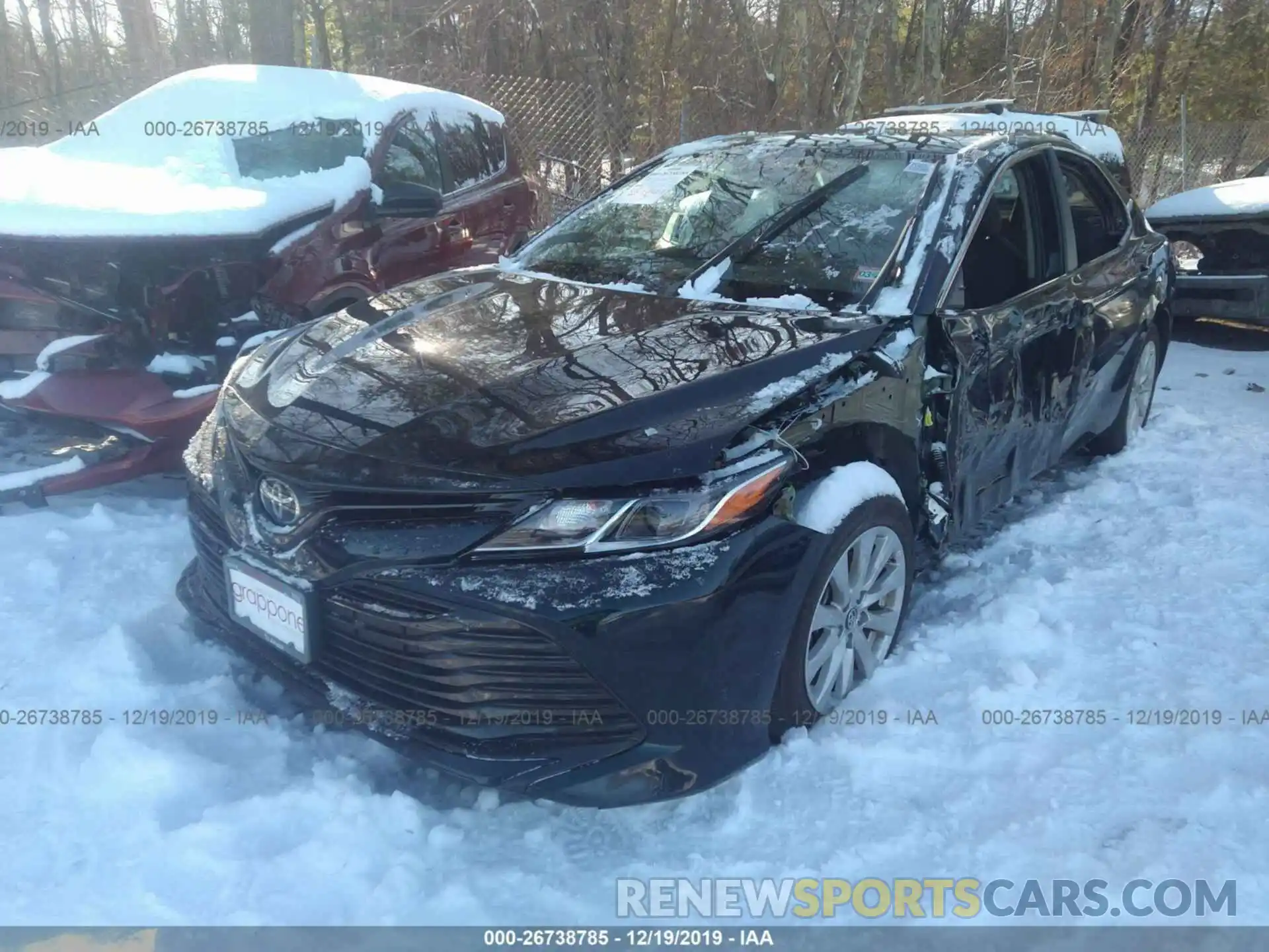 2 Photograph of a damaged car 4T1B11HK0KU235085 TOYOTA CAMRY 2019