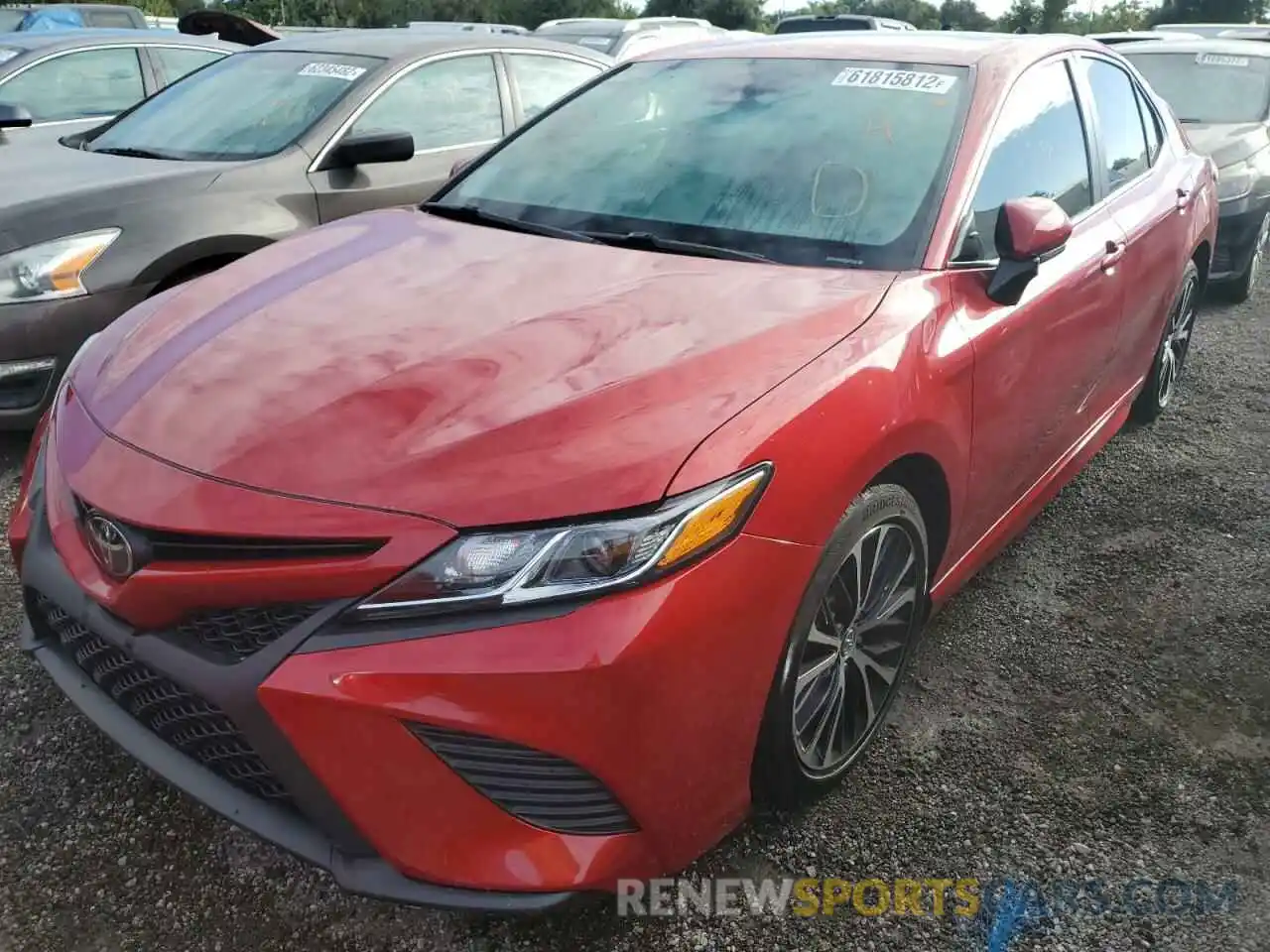 2 Photograph of a damaged car 4T1B11HK0KU237418 TOYOTA CAMRY 2019