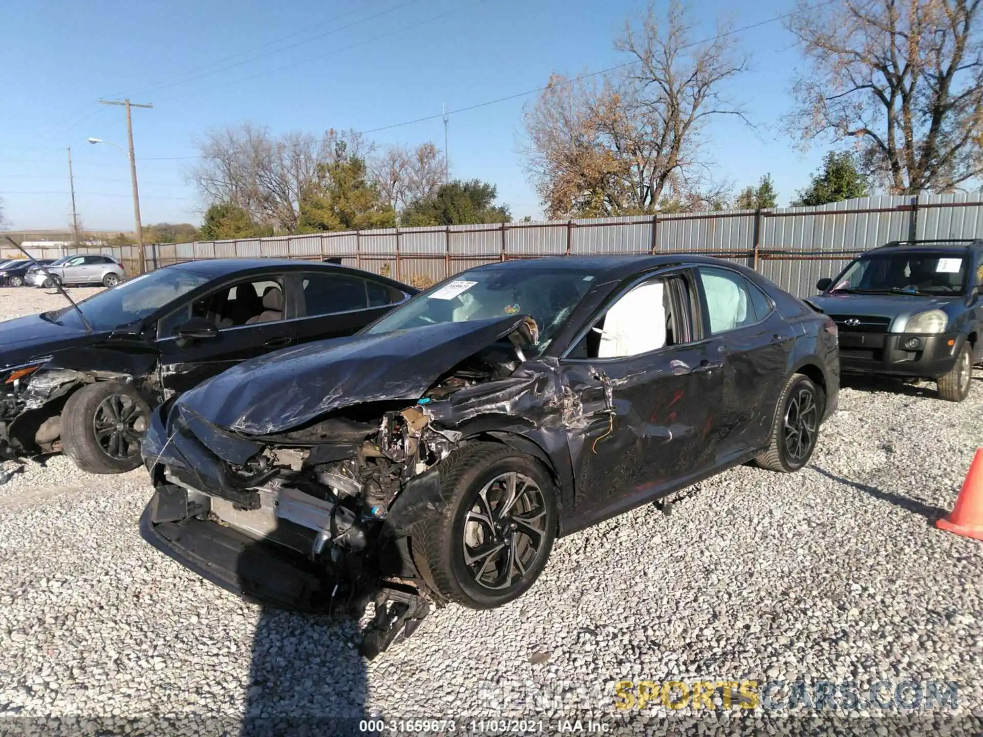 2 Photograph of a damaged car 4T1B11HK0KU254509 TOYOTA CAMRY 2019