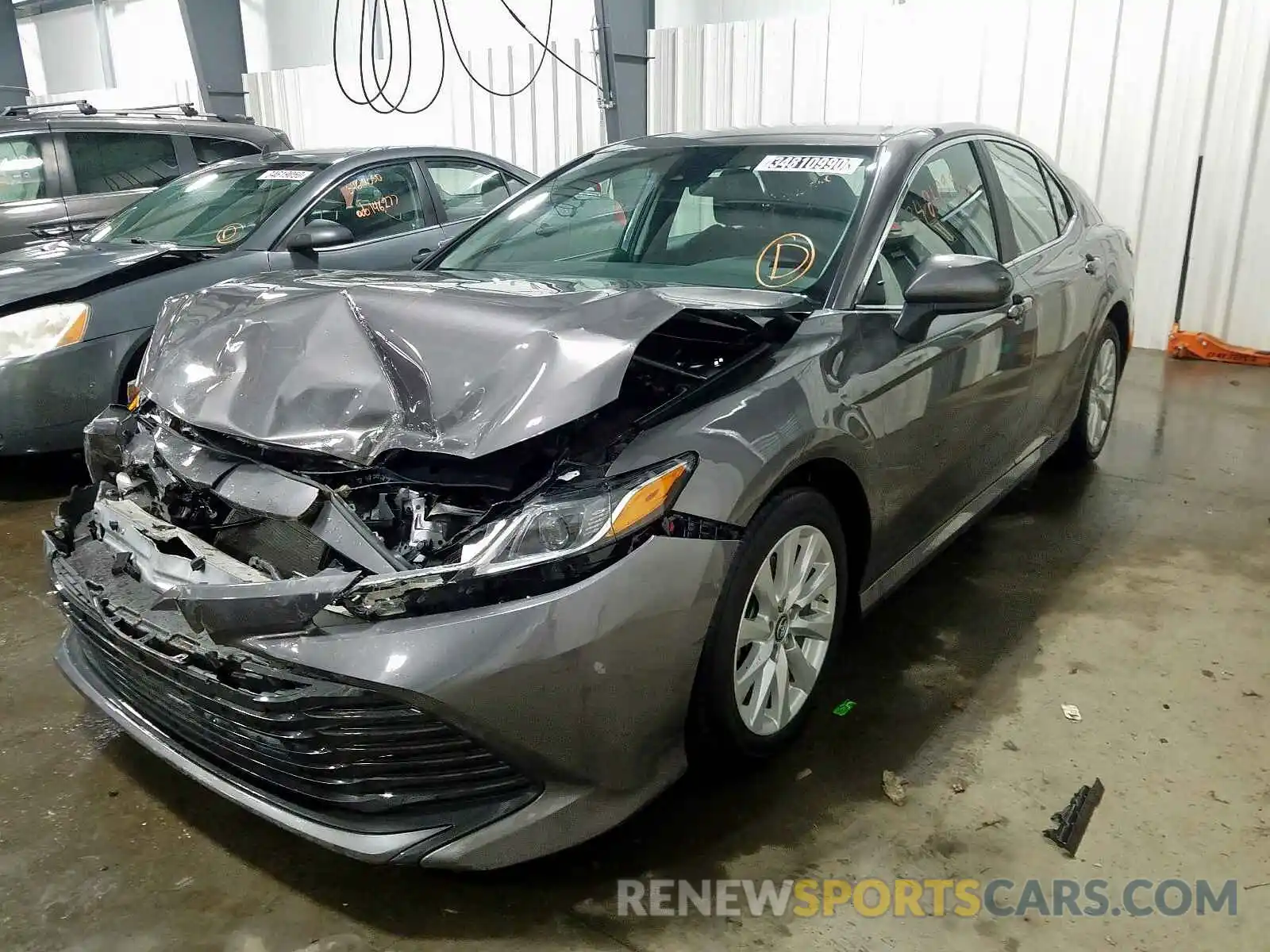 2 Photograph of a damaged car 4T1B11HK0KU255918 TOYOTA CAMRY 2019