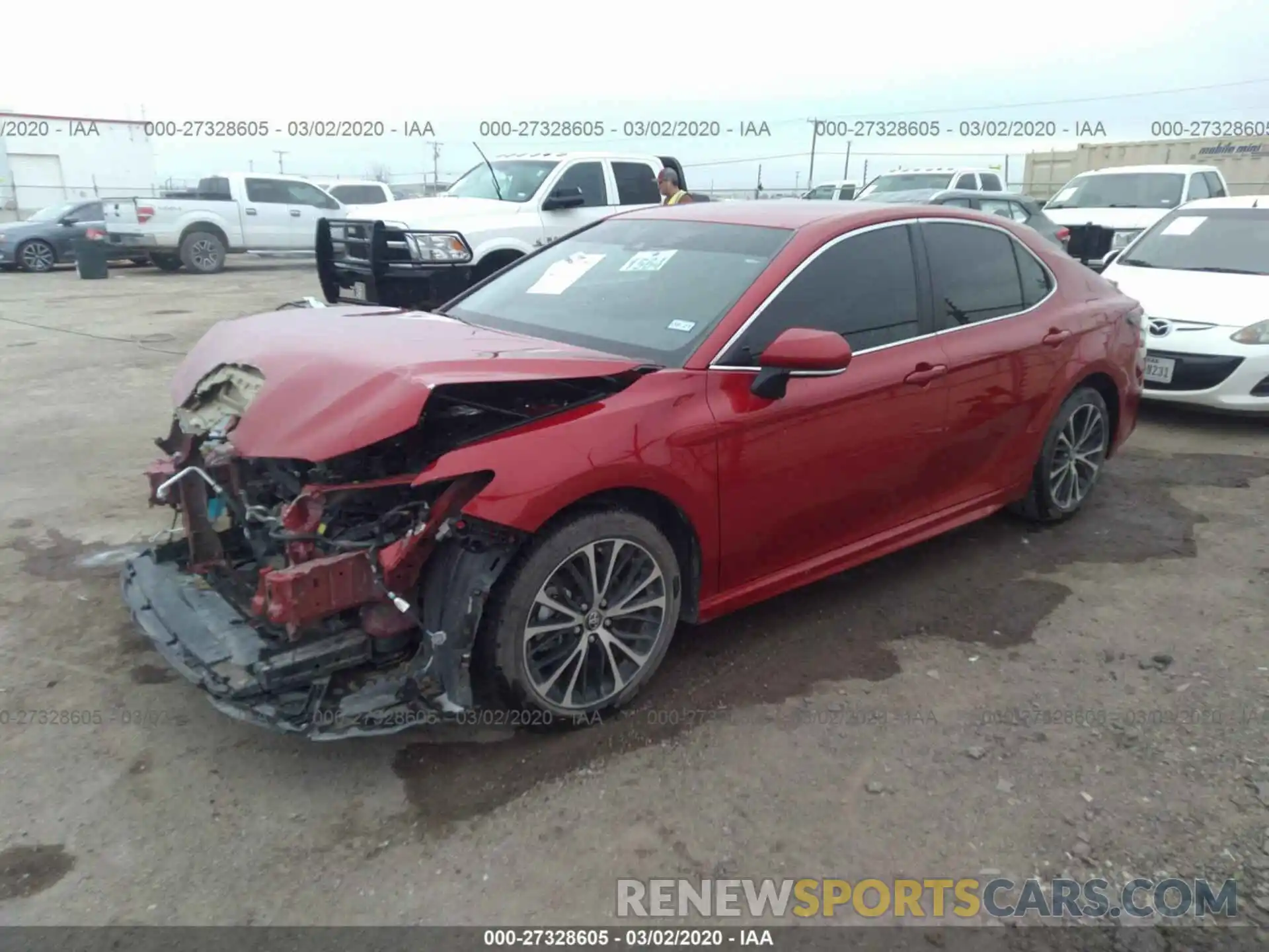 2 Photograph of a damaged car 4T1B11HK0KU266661 TOYOTA CAMRY 2019