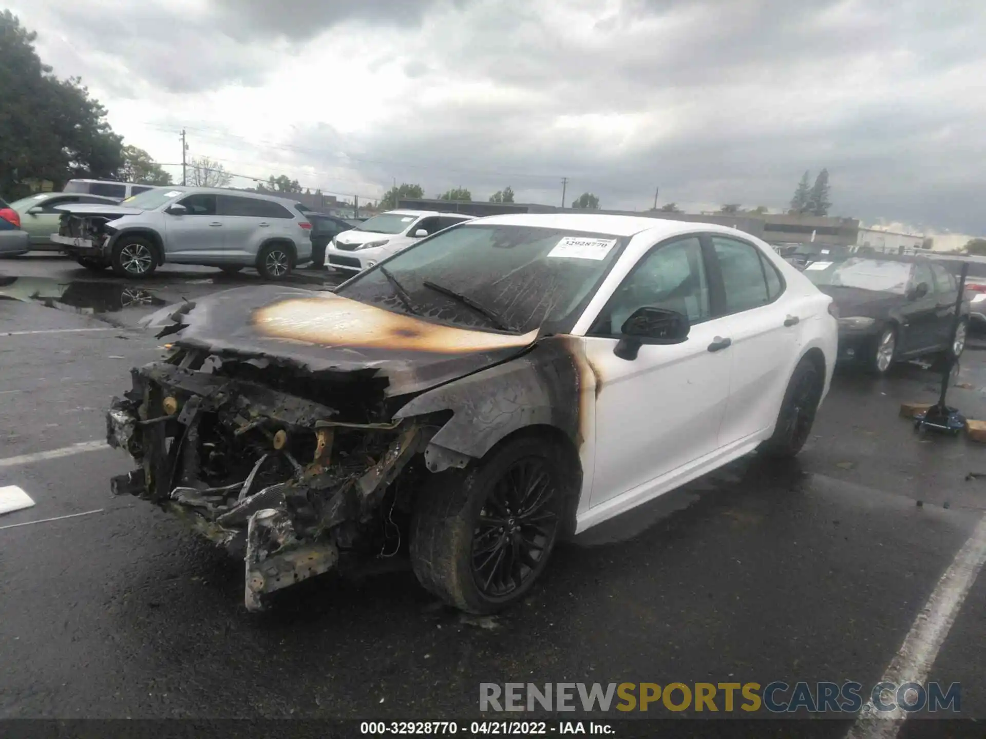 2 Photograph of a damaged car 4T1B11HK0KU280382 TOYOTA CAMRY 2019