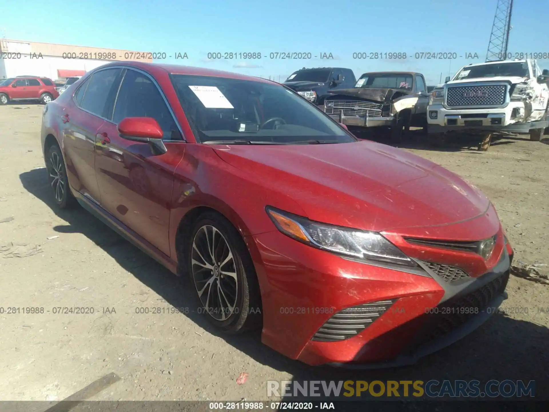 1 Photograph of a damaged car 4T1B11HK0KU293164 TOYOTA CAMRY 2019