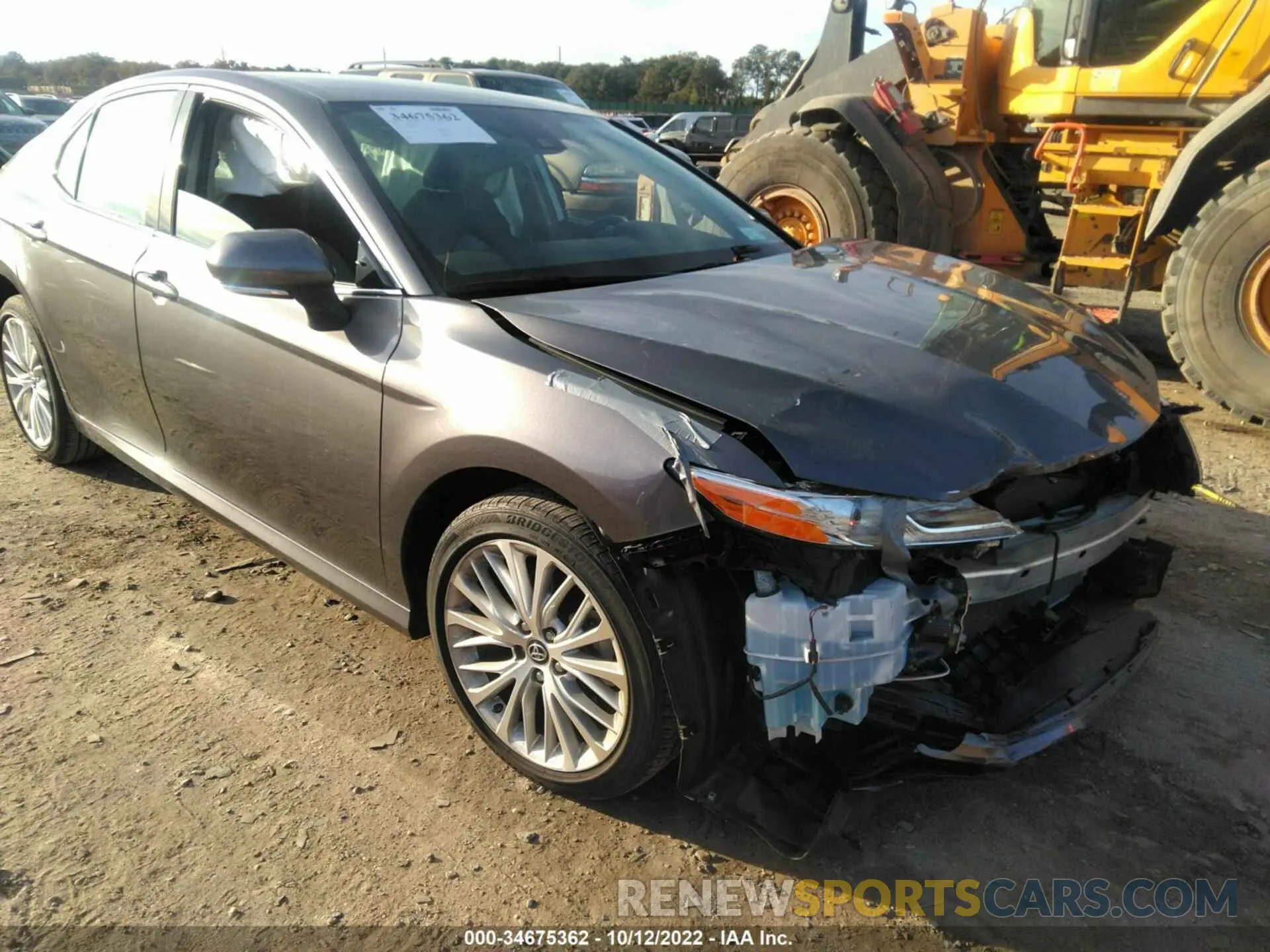 1 Photograph of a damaged car 4T1B11HK0KU703882 TOYOTA CAMRY 2019
