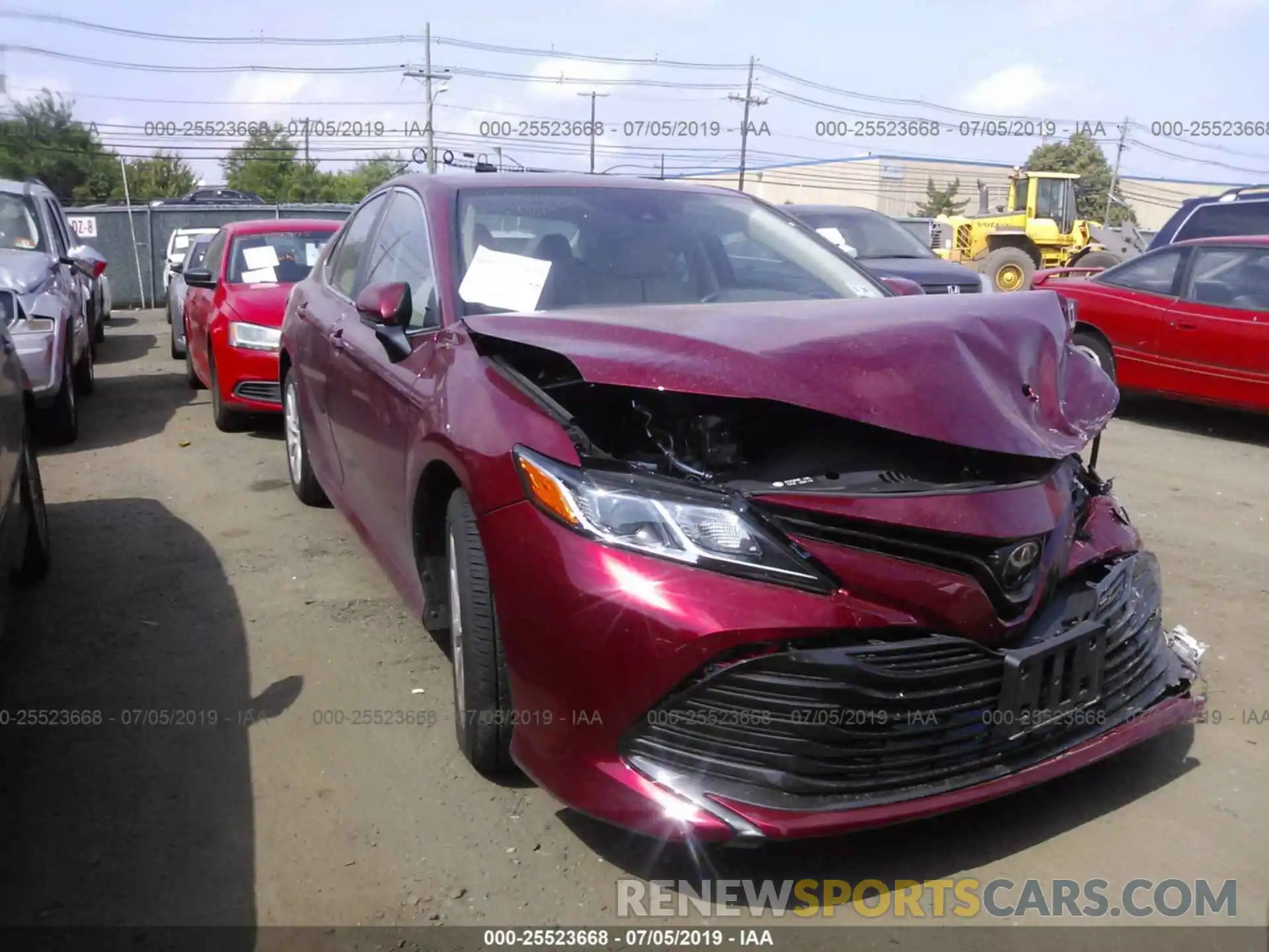 1 Photograph of a damaged car 4T1B11HK0KU721895 TOYOTA CAMRY 2019