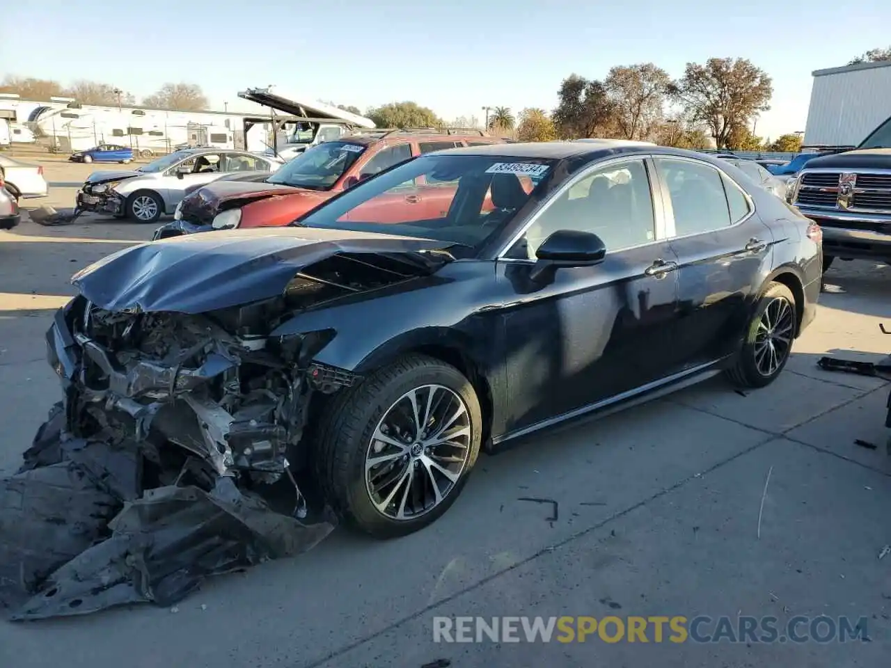 1 Photograph of a damaged car 4T1B11HK0KU736199 TOYOTA CAMRY 2019