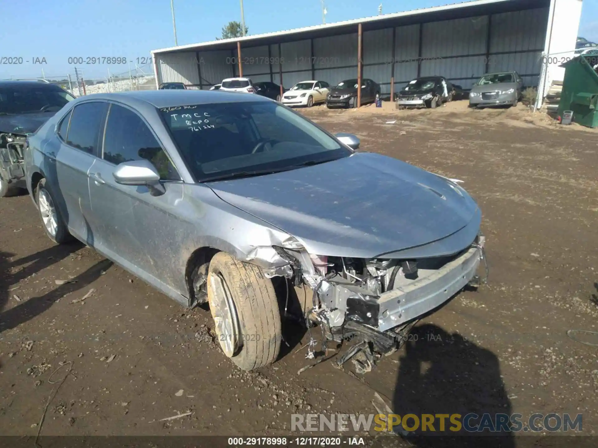 1 Photograph of a damaged car 4T1B11HK0KU761264 TOYOTA CAMRY 2019