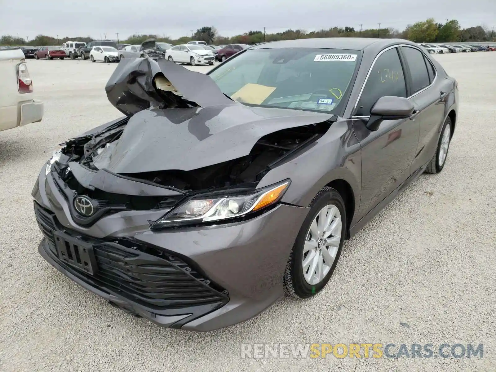 2 Photograph of a damaged car 4T1B11HK0KU772636 TOYOTA CAMRY 2019