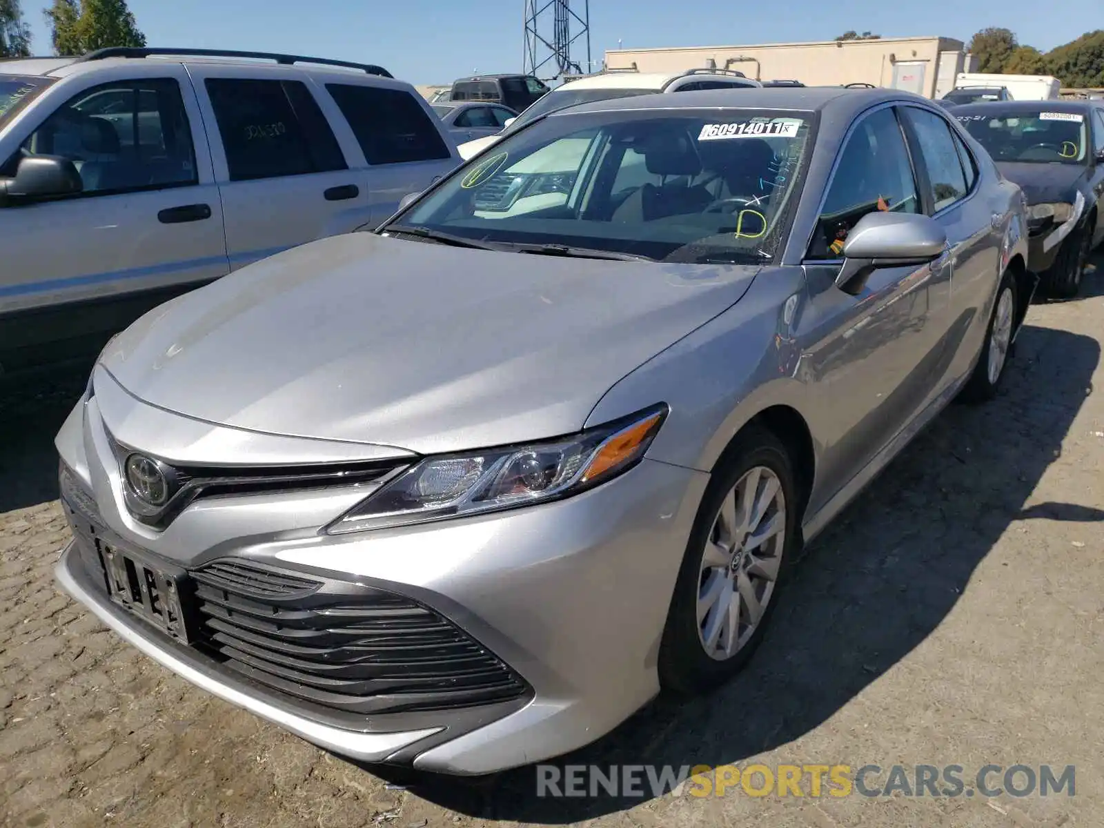 2 Photograph of a damaged car 4T1B11HK0KU783636 TOYOTA CAMRY 2019