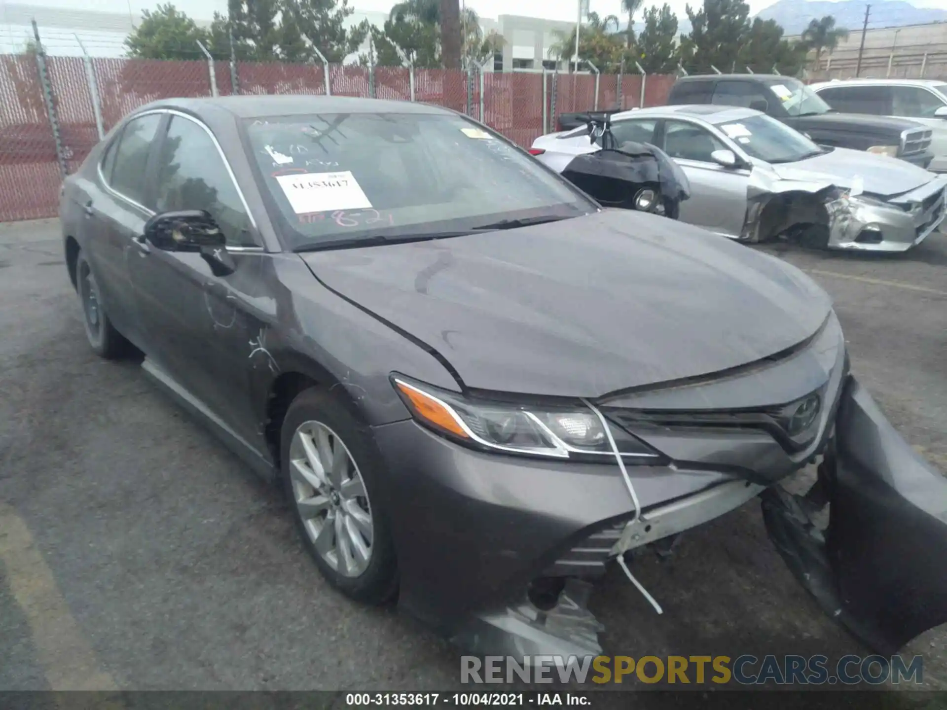 1 Photograph of a damaged car 4T1B11HK0KU788559 TOYOTA CAMRY 2019