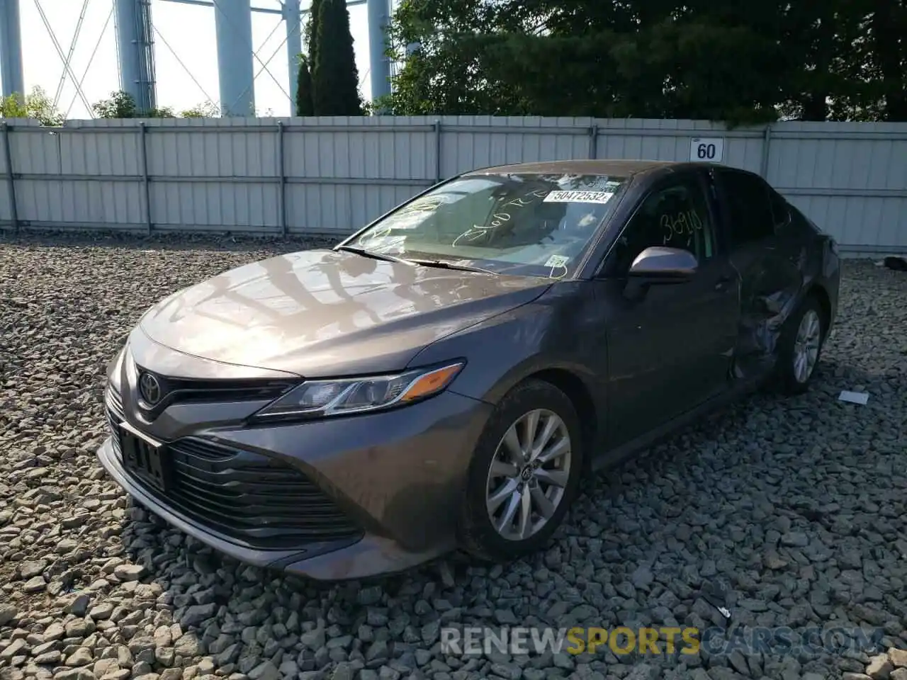 2 Photograph of a damaged car 4T1B11HK0KU790201 TOYOTA CAMRY 2019