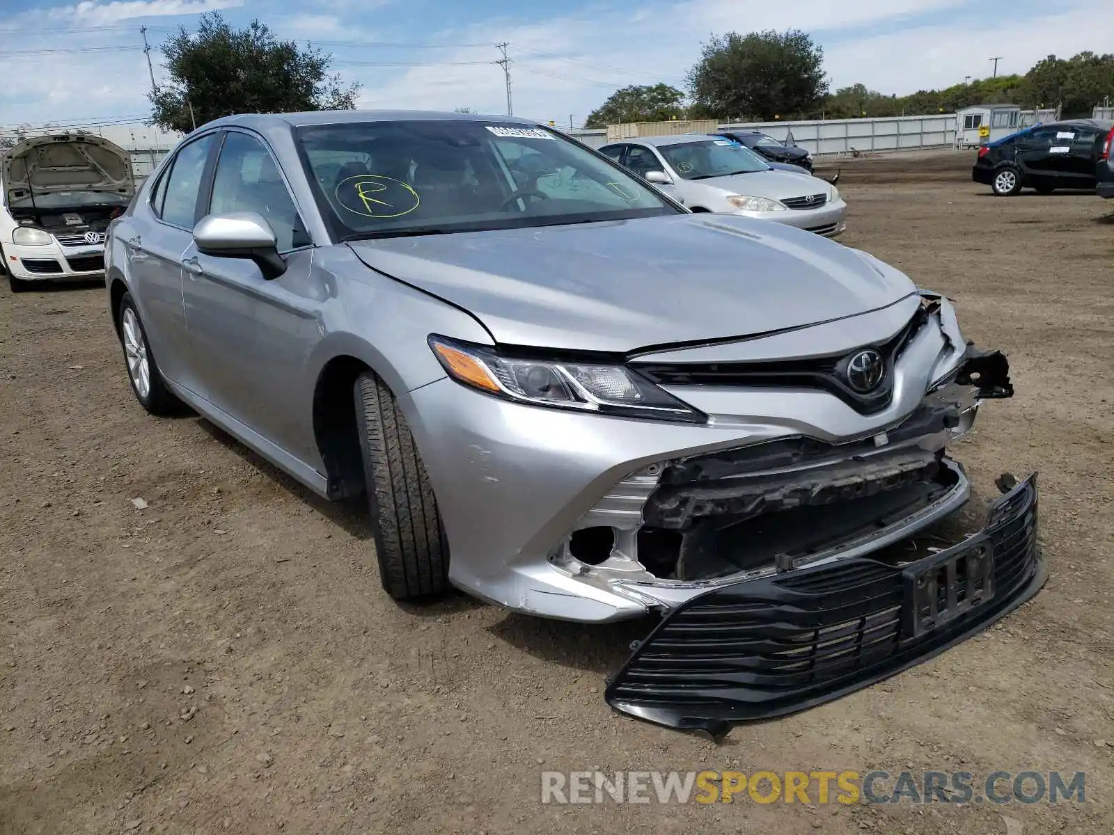 1 Photograph of a damaged car 4T1B11HK0KU803447 TOYOTA CAMRY 2019