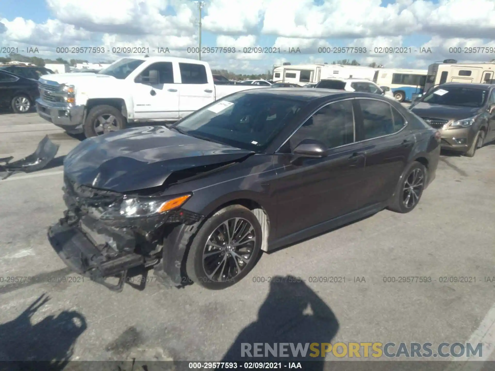 2 Photograph of a damaged car 4T1B11HK0KU807028 TOYOTA CAMRY 2019