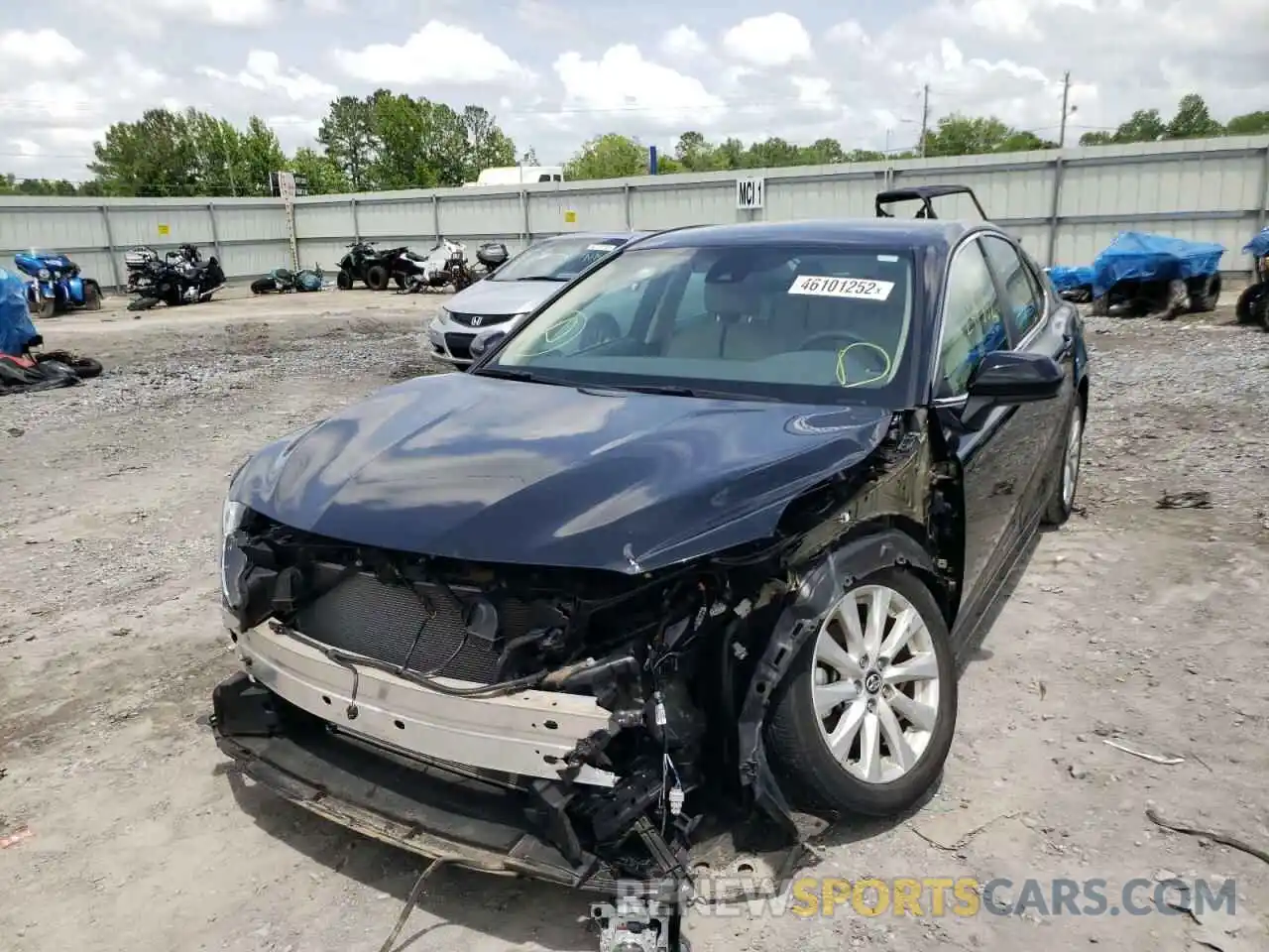 2 Photograph of a damaged car 4T1B11HK0KU820829 TOYOTA CAMRY 2019