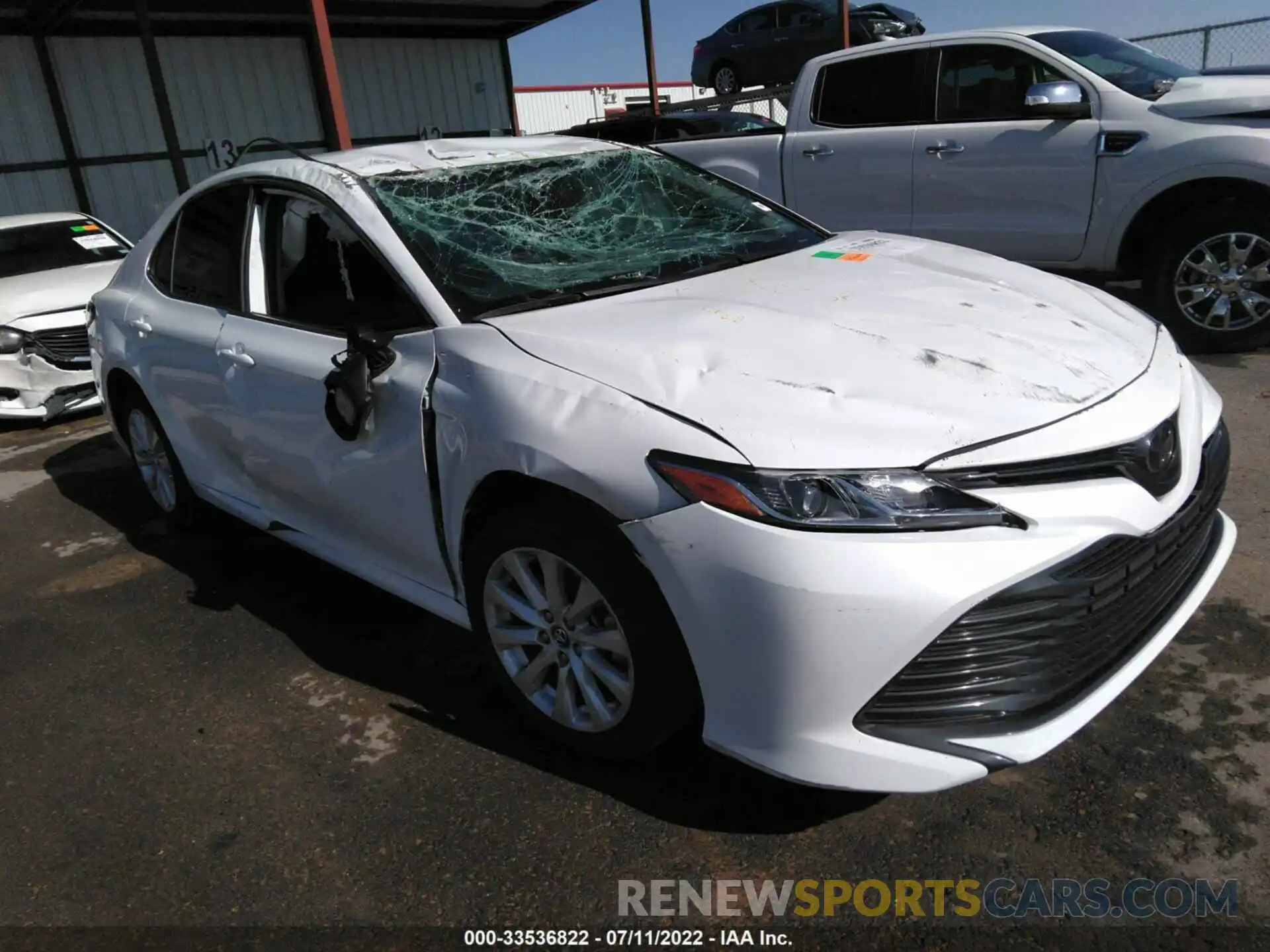 1 Photograph of a damaged car 4T1B11HK0KU845505 TOYOTA CAMRY 2019