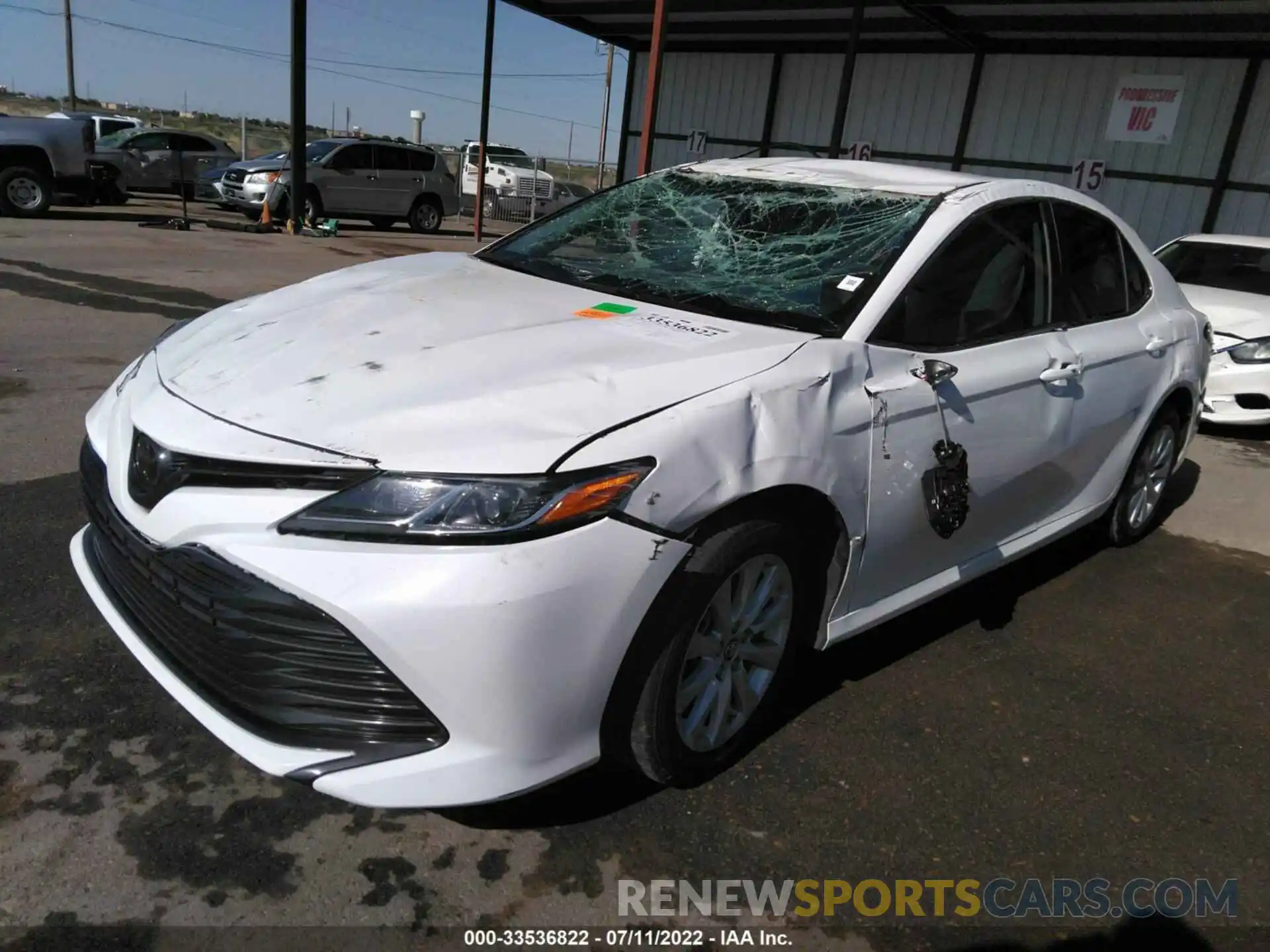 2 Photograph of a damaged car 4T1B11HK0KU845505 TOYOTA CAMRY 2019