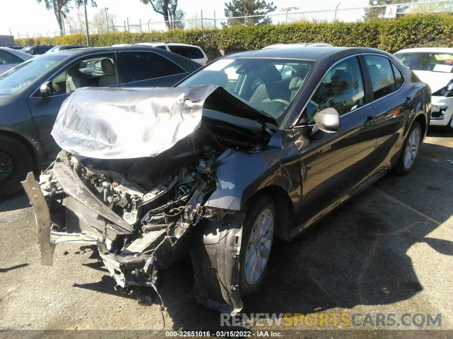 2 Photograph of a damaged car 4T1B11HK0KU855709 TOYOTA CAMRY 2019