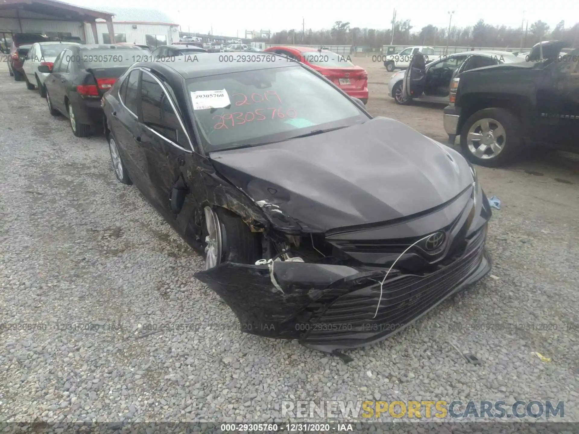 1 Photograph of a damaged car 4T1B11HK1KU161739 TOYOTA CAMRY 2019