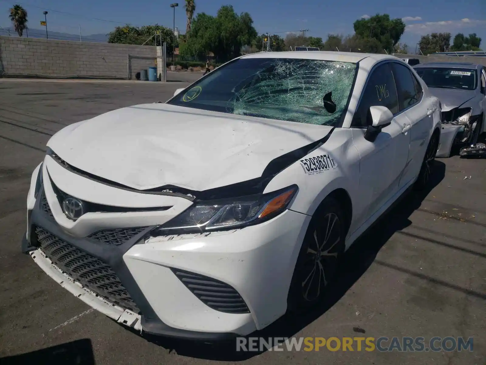 2 Photograph of a damaged car 4T1B11HK1KU167752 TOYOTA CAMRY 2019