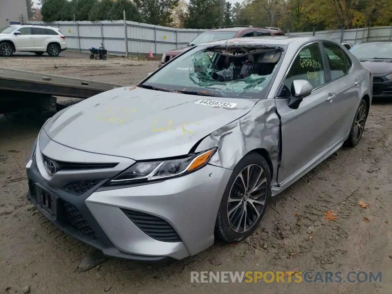 2 Photograph of a damaged car 4T1B11HK1KU185264 TOYOTA CAMRY 2019