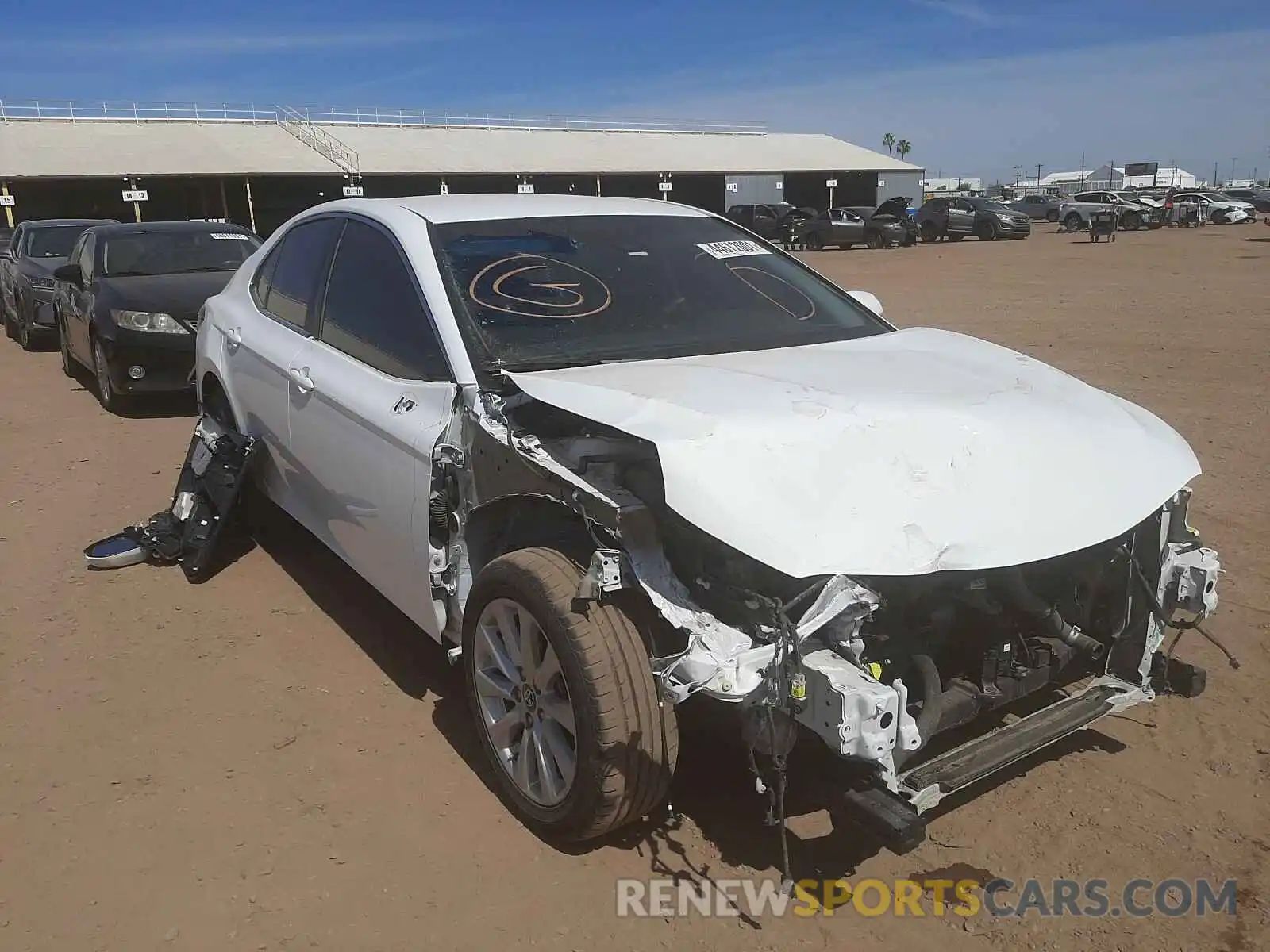 1 Photograph of a damaged car 4T1B11HK1KU205951 TOYOTA CAMRY 2019