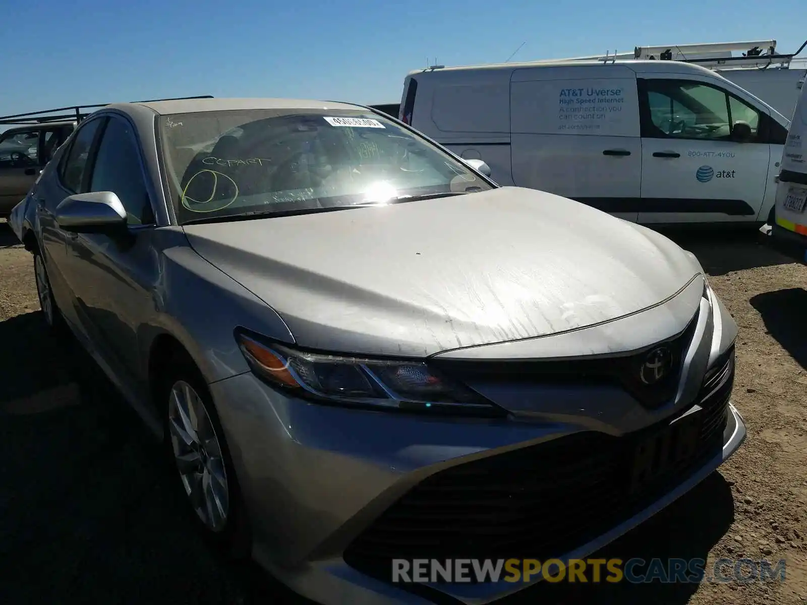 1 Photograph of a damaged car 4T1B11HK1KU252817 TOYOTA CAMRY 2019