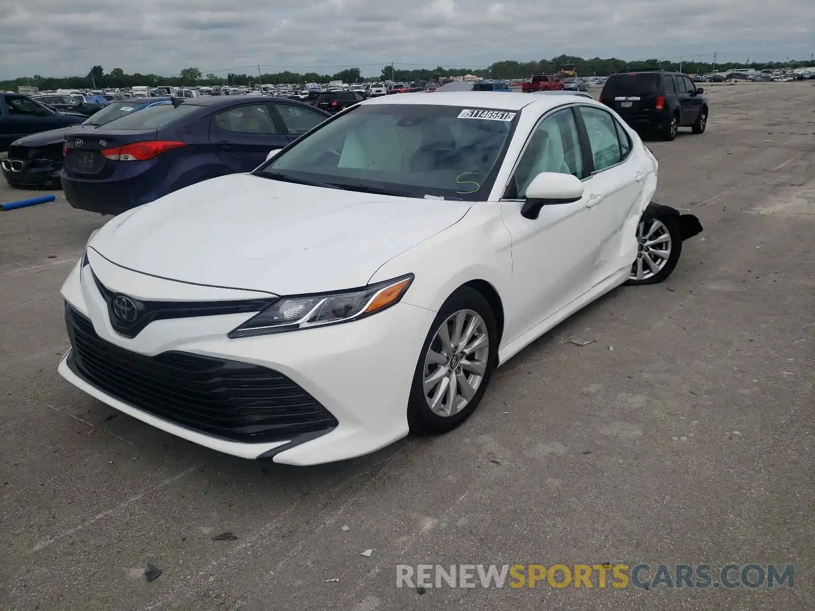 2 Photograph of a damaged car 4T1B11HK1KU264871 TOYOTA CAMRY 2019