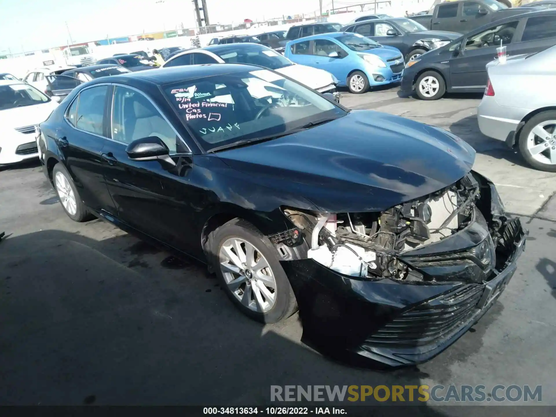 1 Photograph of a damaged car 4T1B11HK1KU288989 TOYOTA CAMRY 2019