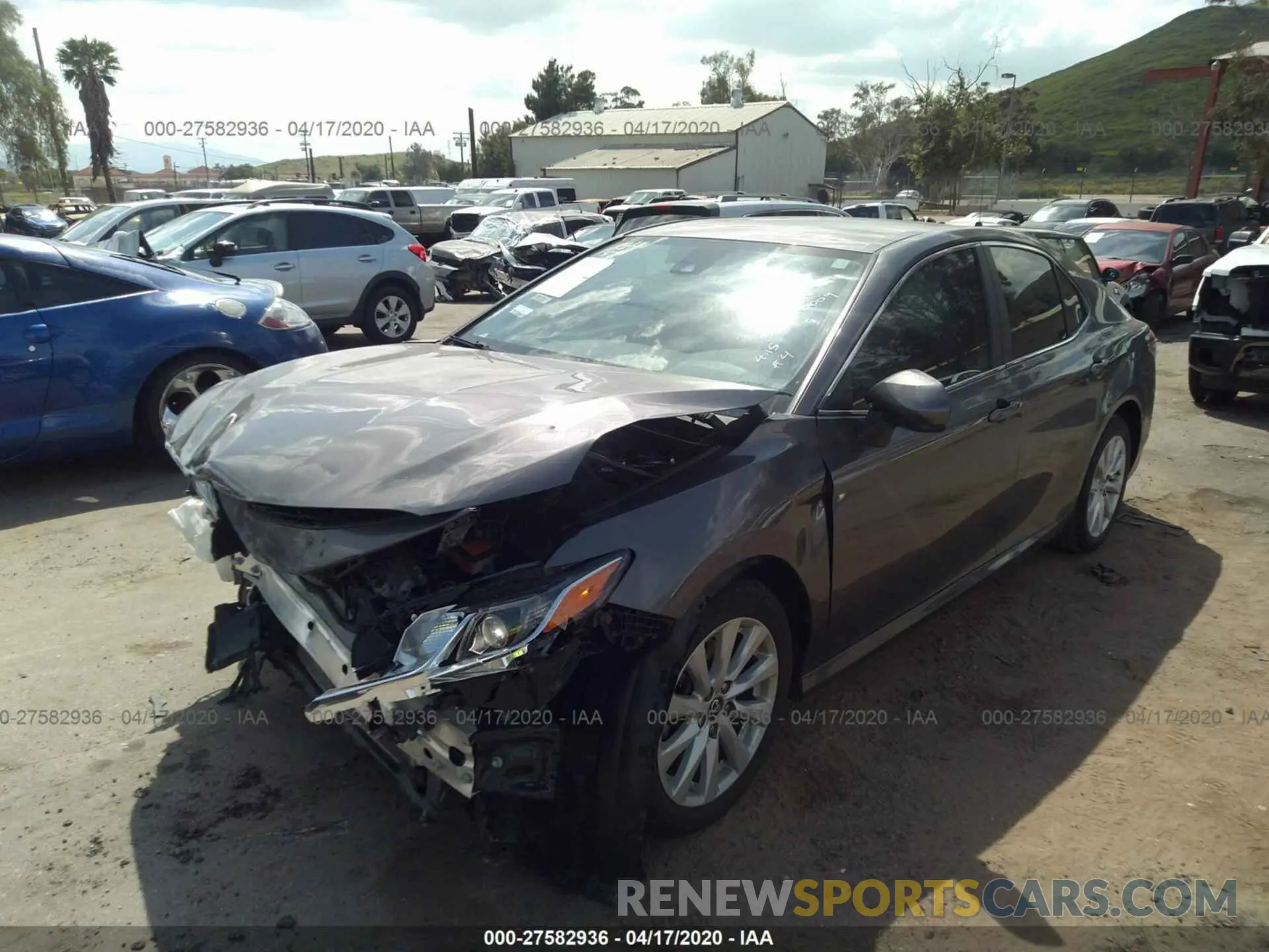2 Photograph of a damaged car 4T1B11HK1KU690009 TOYOTA CAMRY 2019